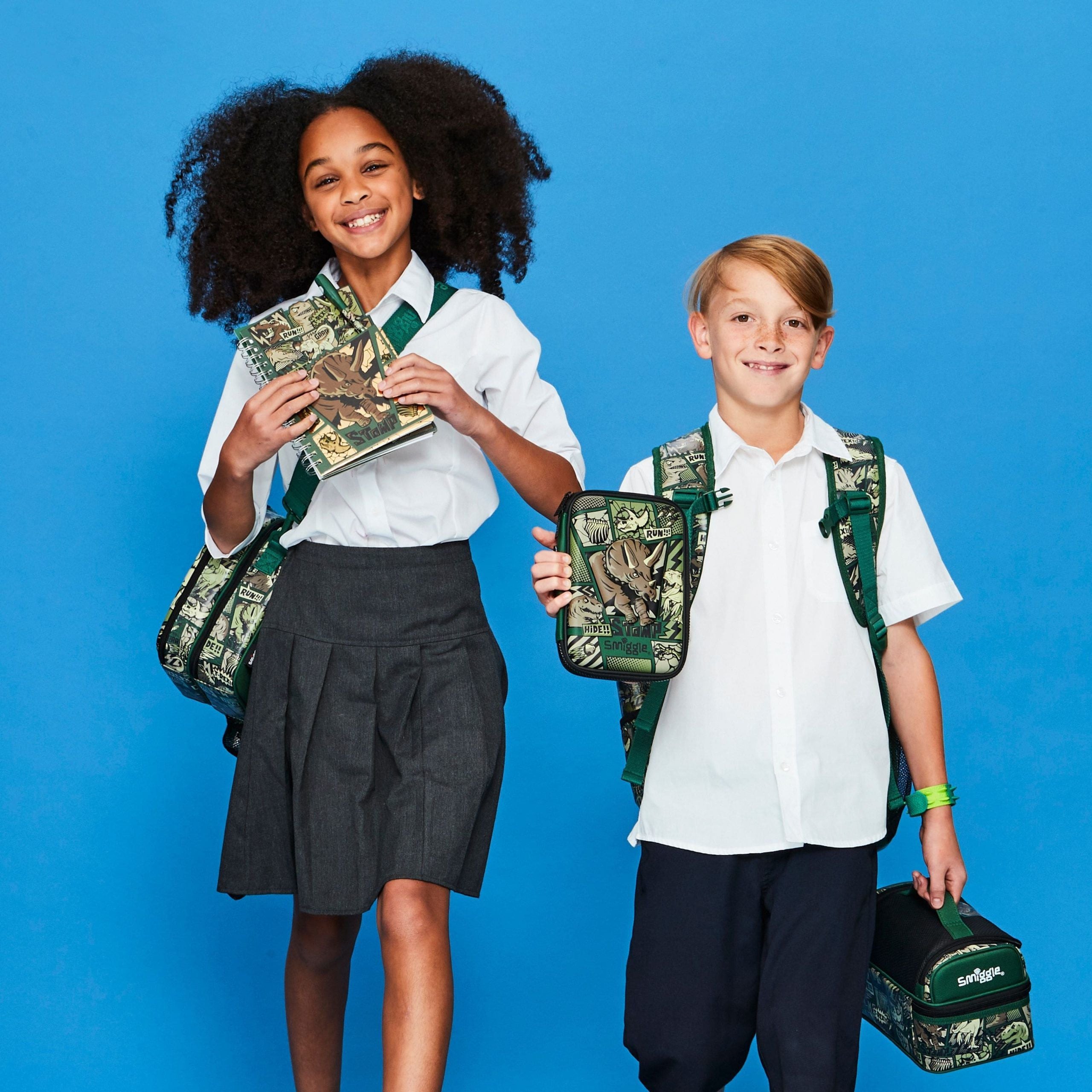 Smiggle - Beyond 3D Kabartmalı Dinozor Kalem Kutusu-Dinossi