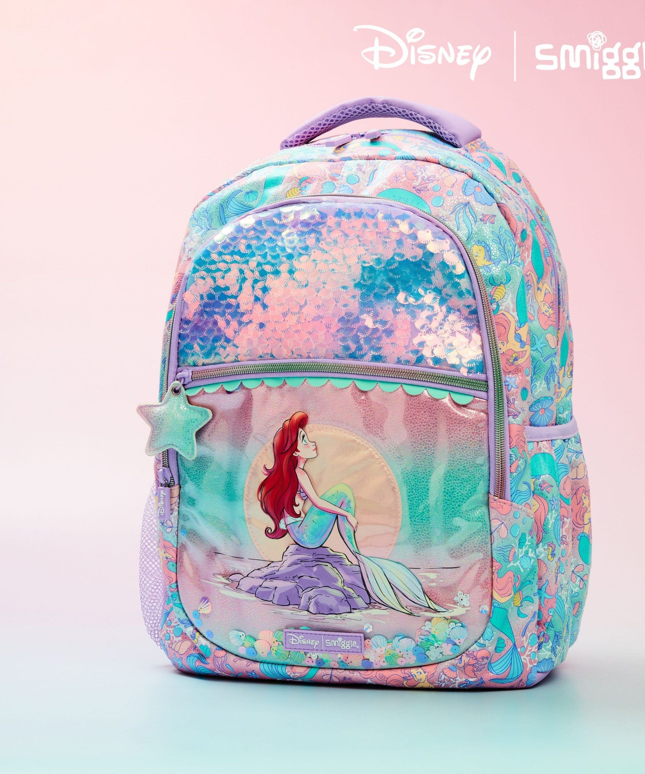 Smiggle – Disney Prenses Ariel 4'lü Okul Çanta Seti-Dinossi