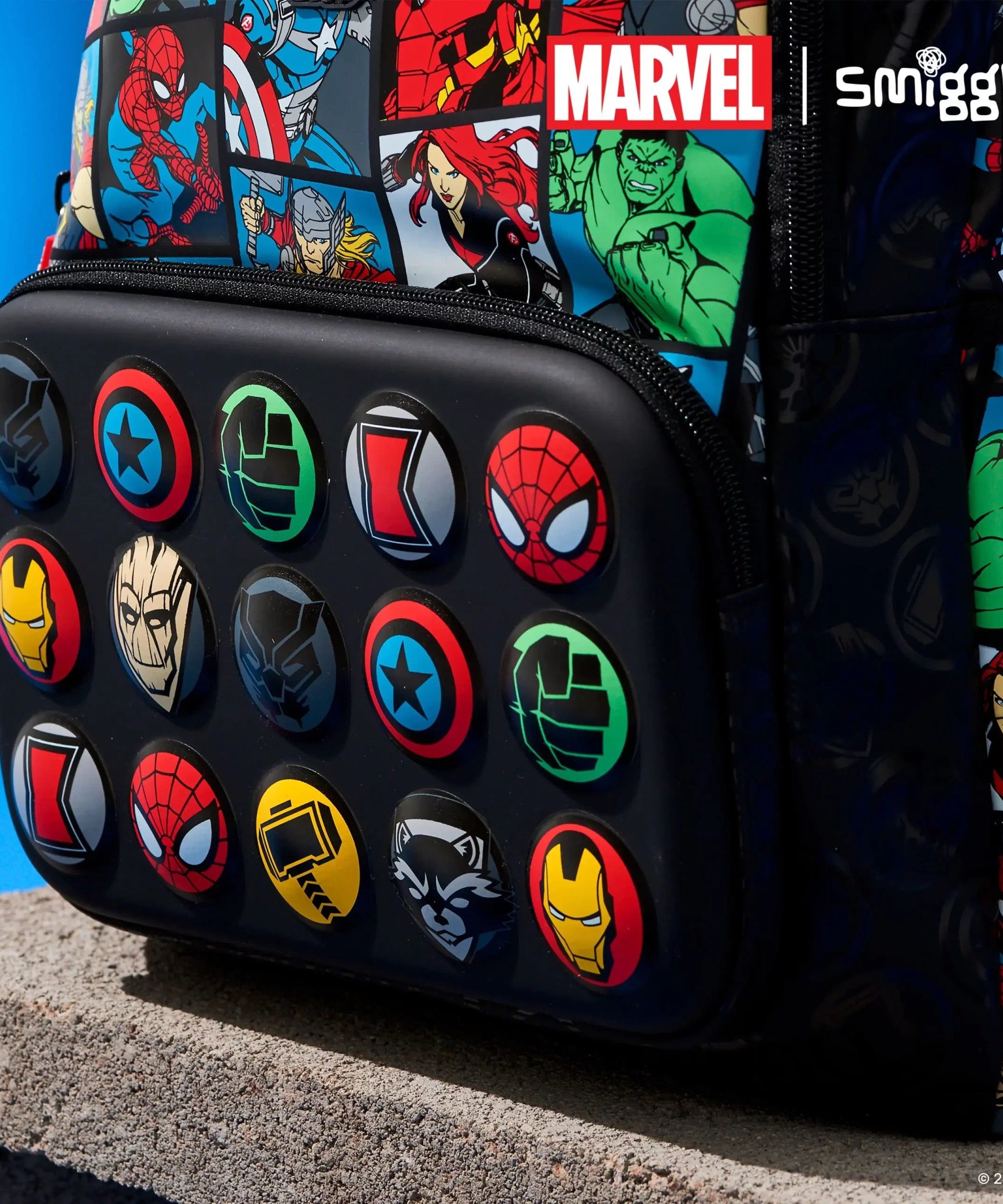 Smiggle - Marvel Klasik Sırt Çantası-Dinossi