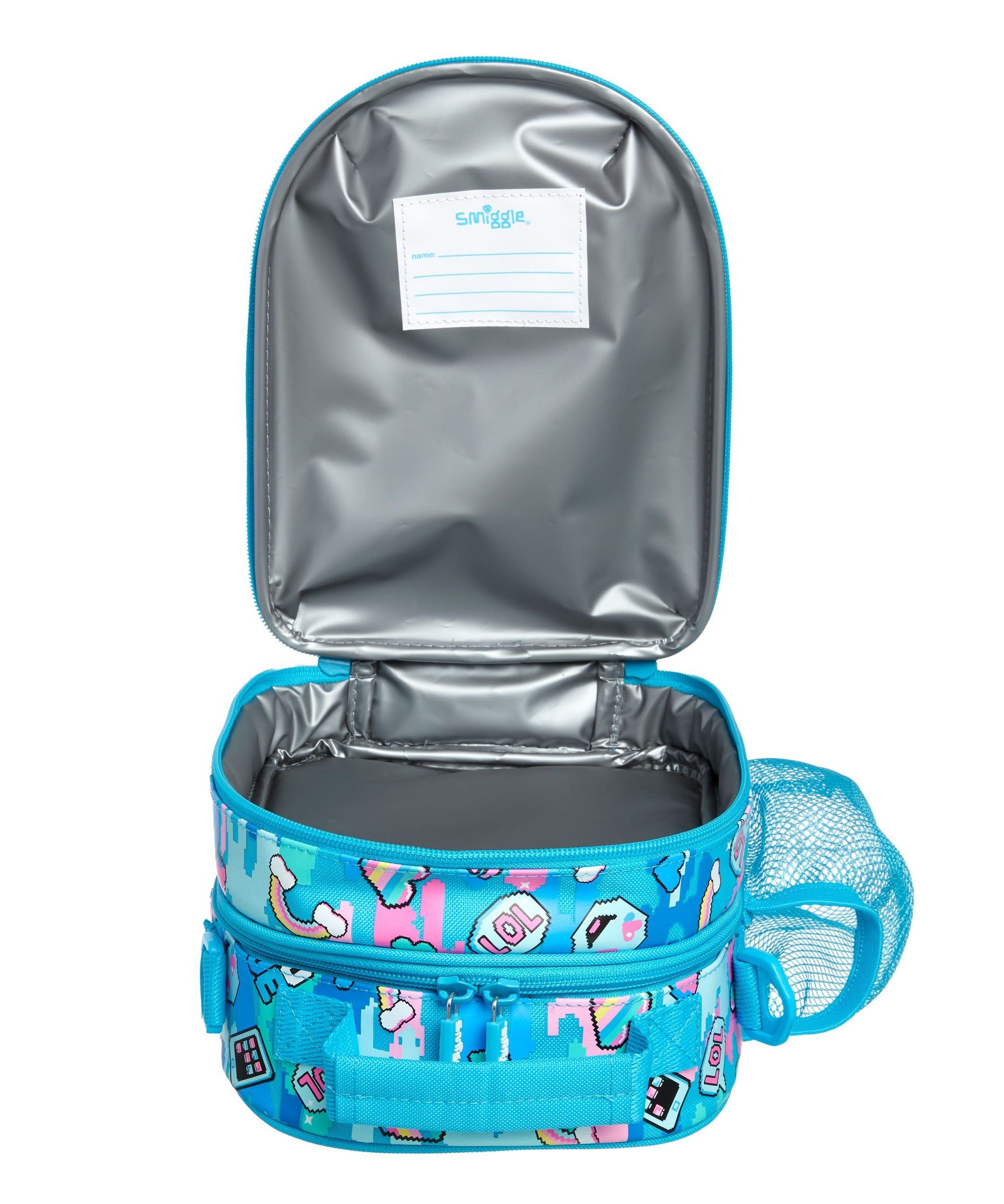 Smiggle - Hide Sert Kapaklı Beslenme Çantası-Dinossi