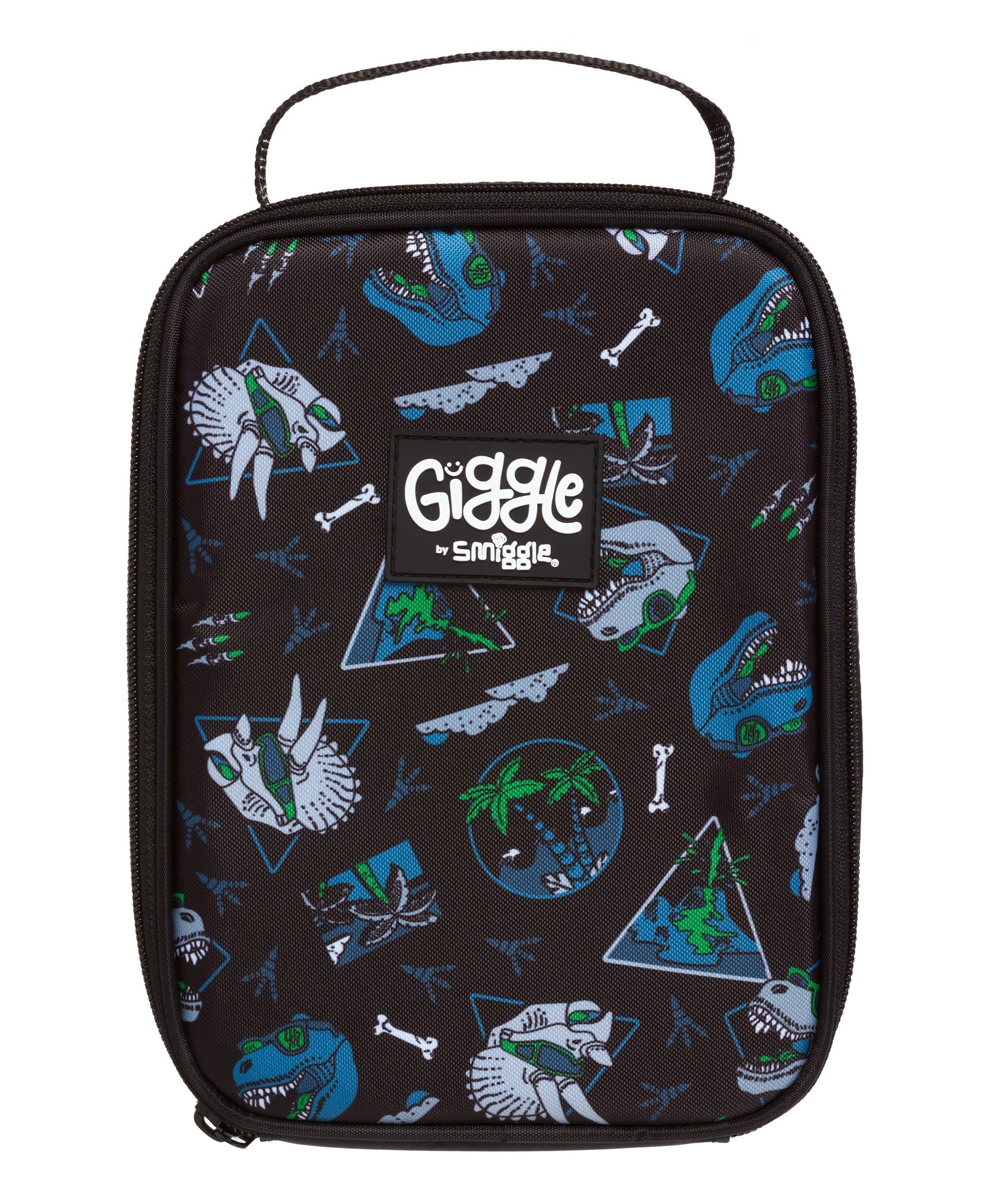 Smiggle - Giggle Siyah Dinzorlar Beslenme Çantası-Dinossi