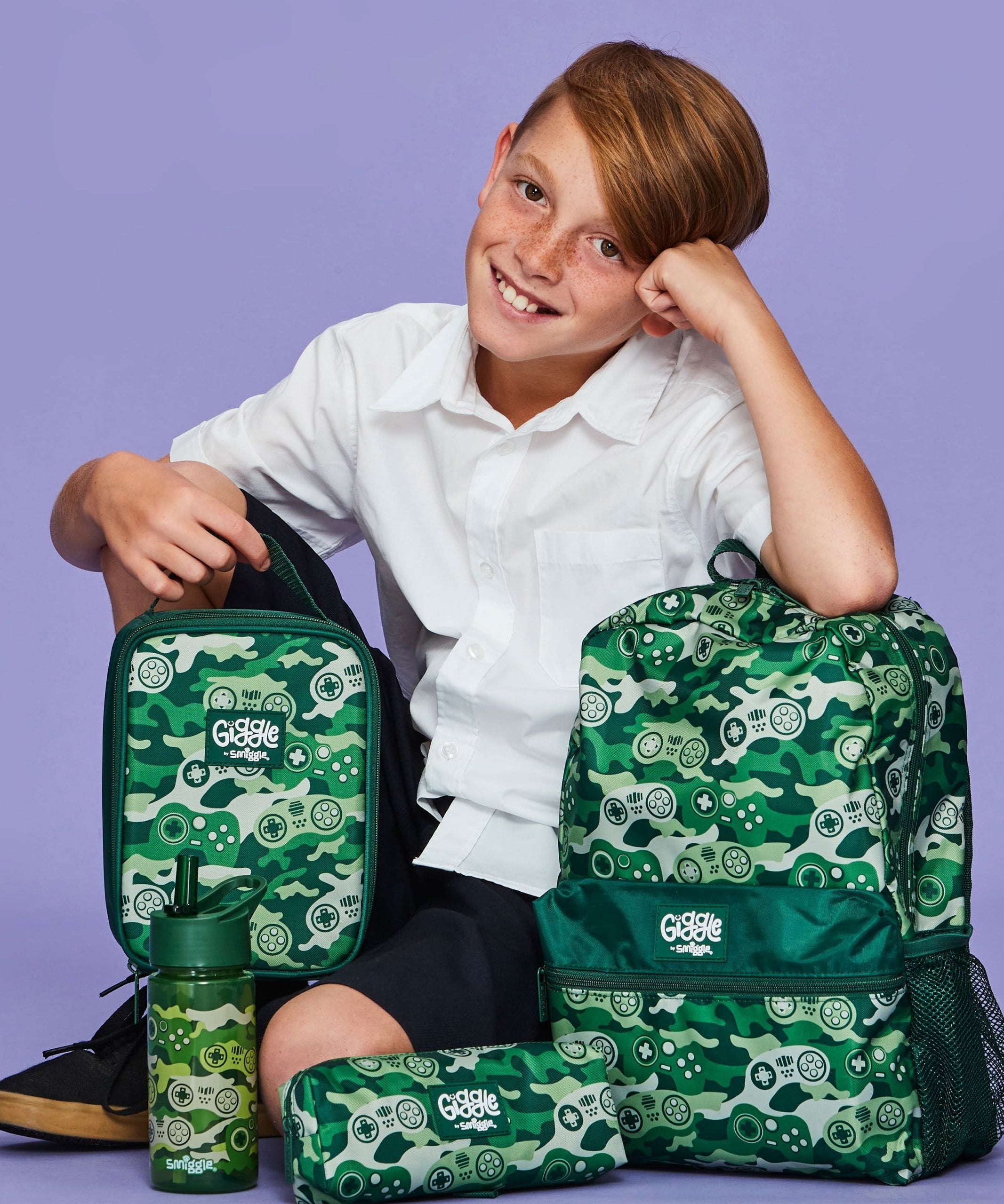 Smiggle - GiggleYeşil Oyun Tutkunu Beslenme Çantası-Dinossi