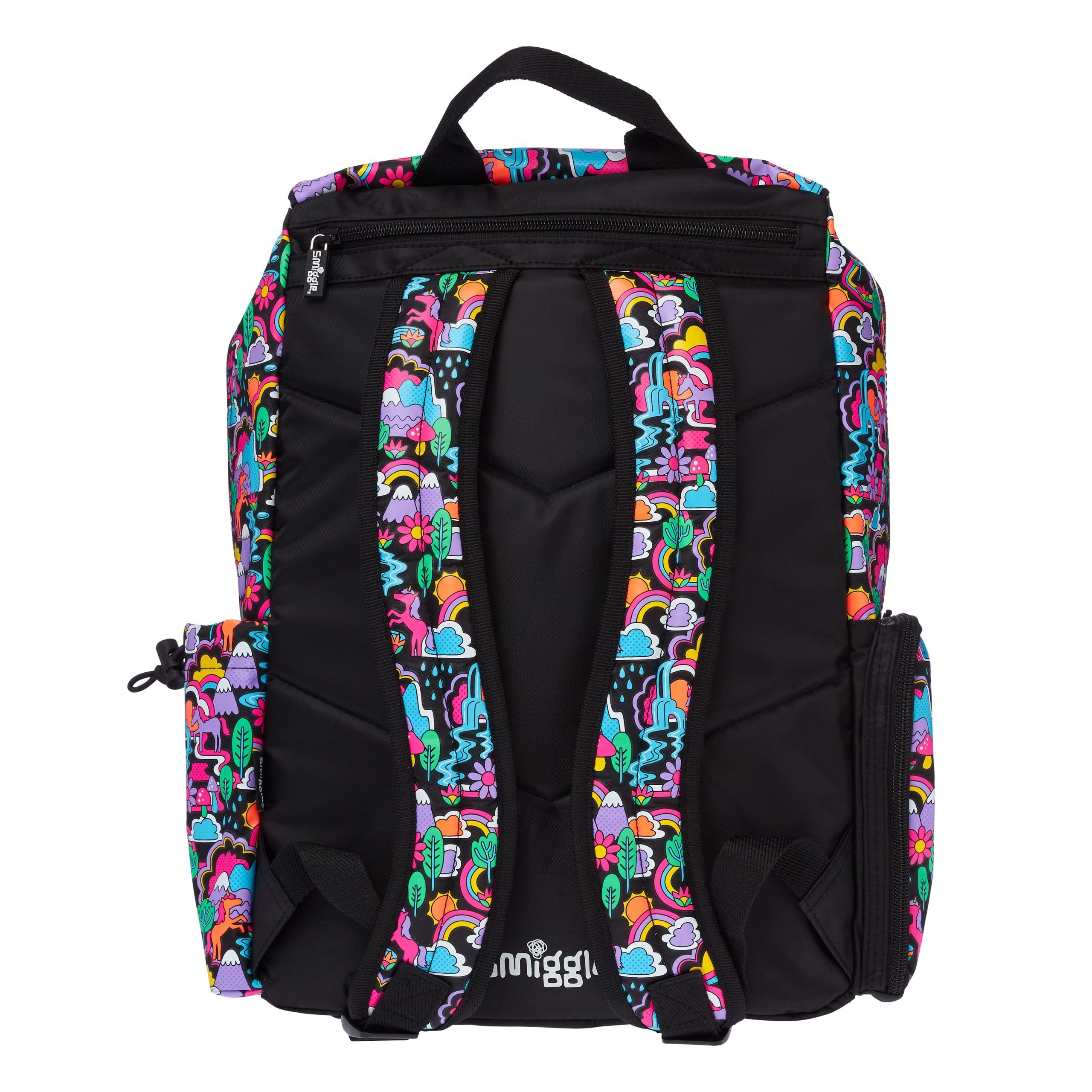 Smiggle - Glee Büyük Siyah Chelsea Sırt Çantası-Dinossi