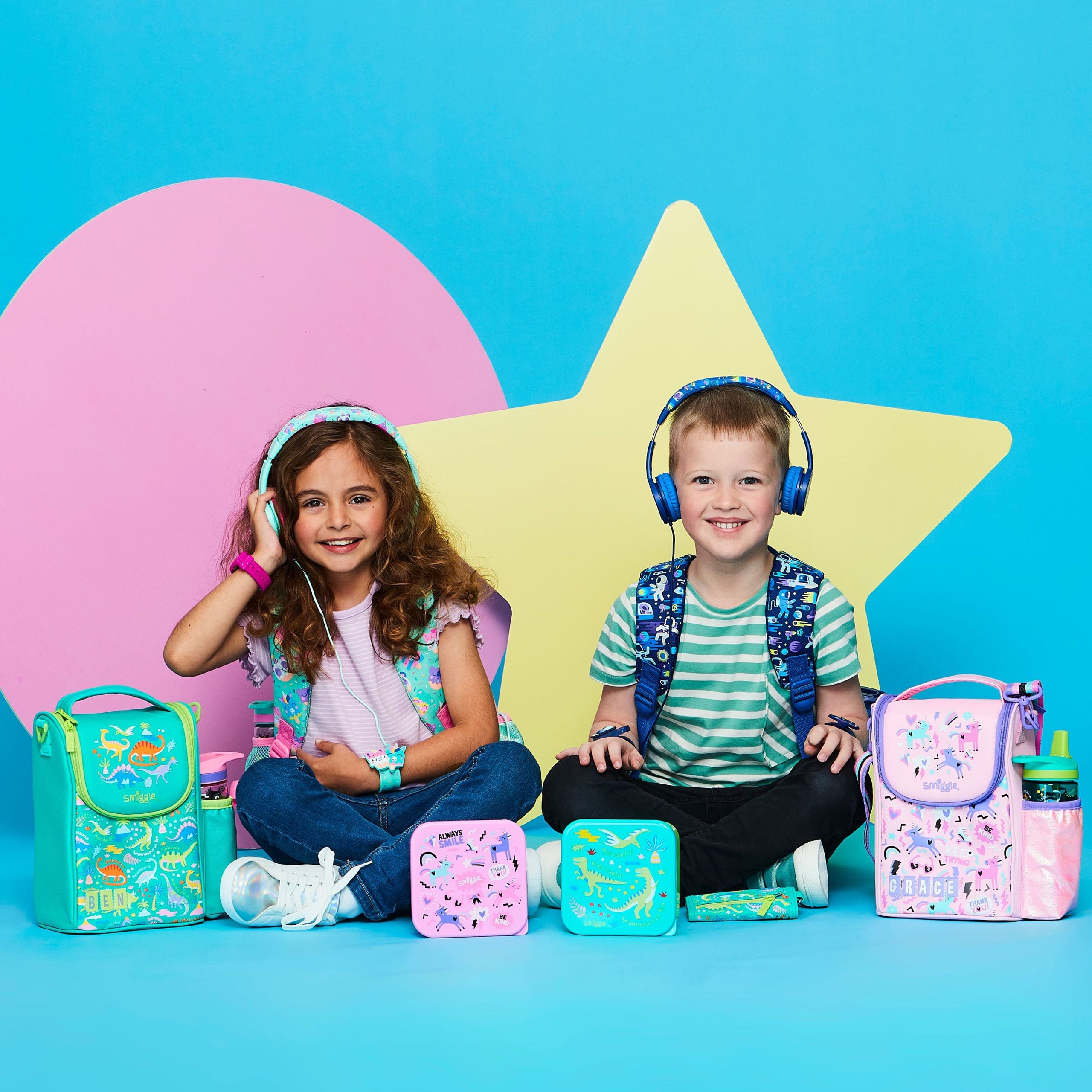 Smiggle - Cloud Nine Junior İsimlikli Beslenme Çantası-Dinossi