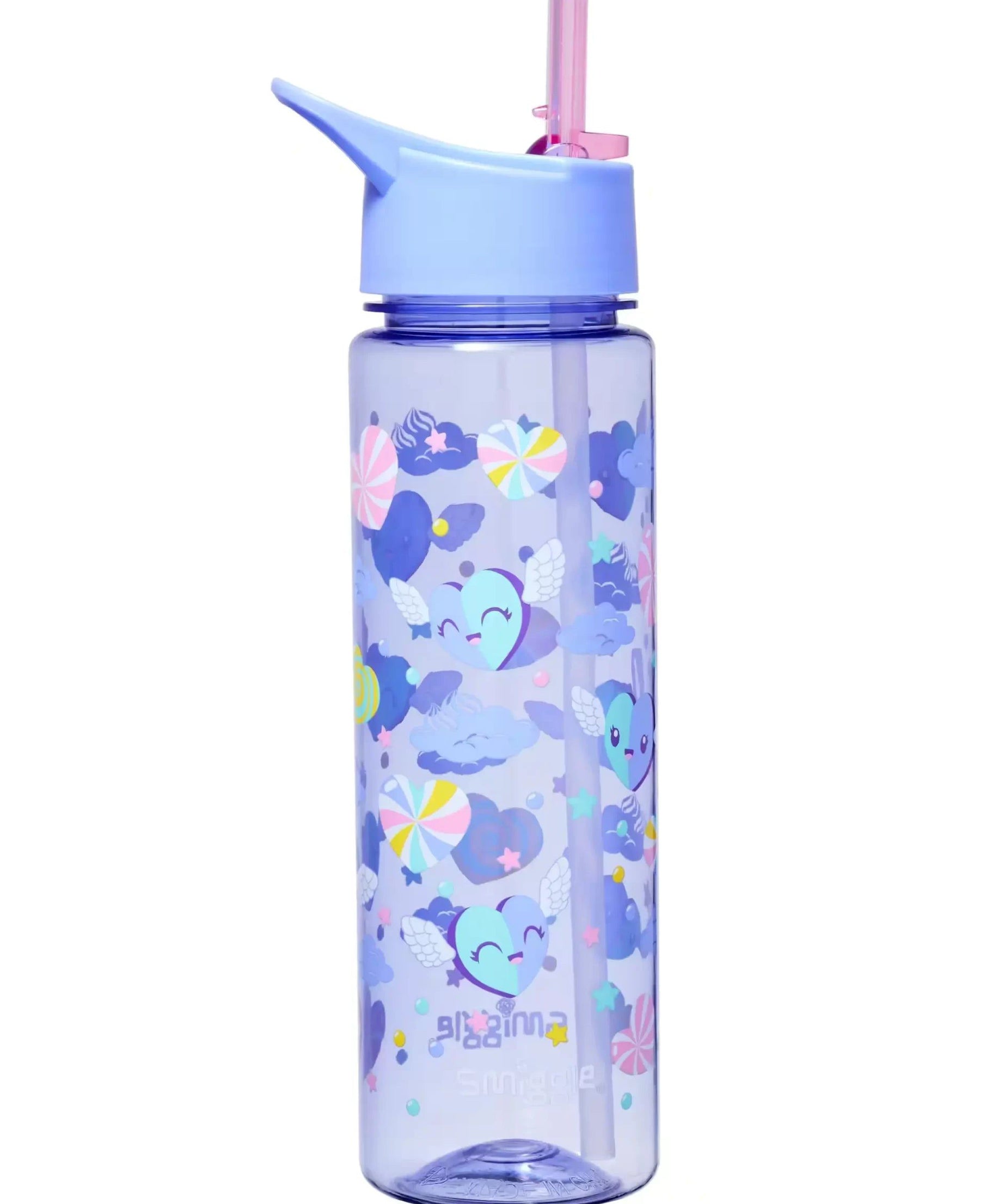 Smiggle - Peppy BPA'sız 750ML Pipetli Suluk-Dinossi