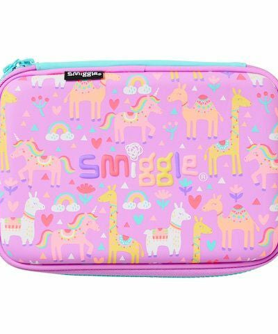 Smiggle - Prime Hardtop İsimlikli Kalem Kutusu-Dinossi