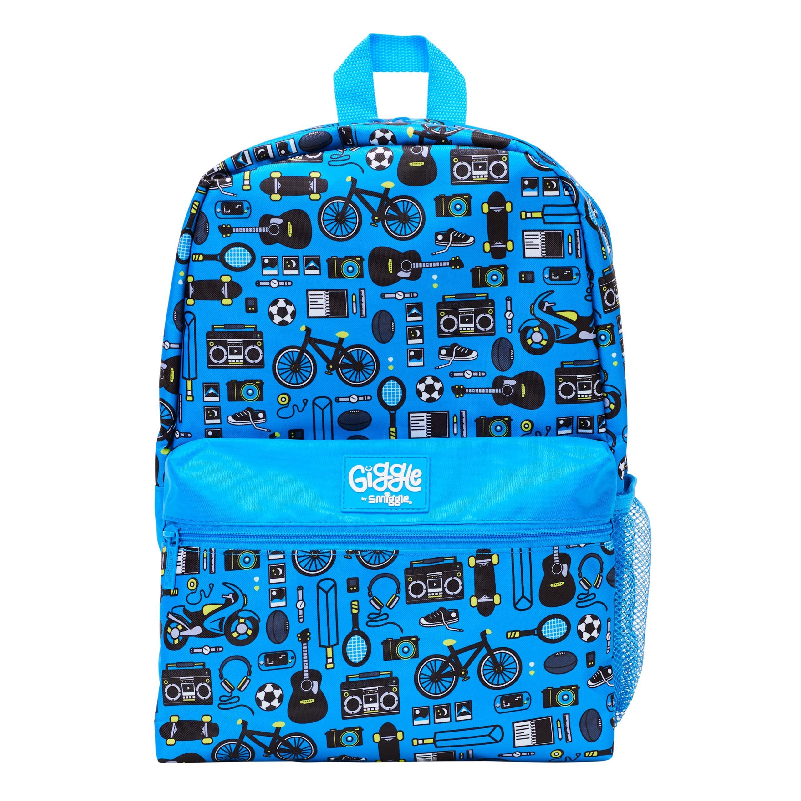 Smiggle - Giggle Serisi Mavi Sırt Çantası-Dinossi