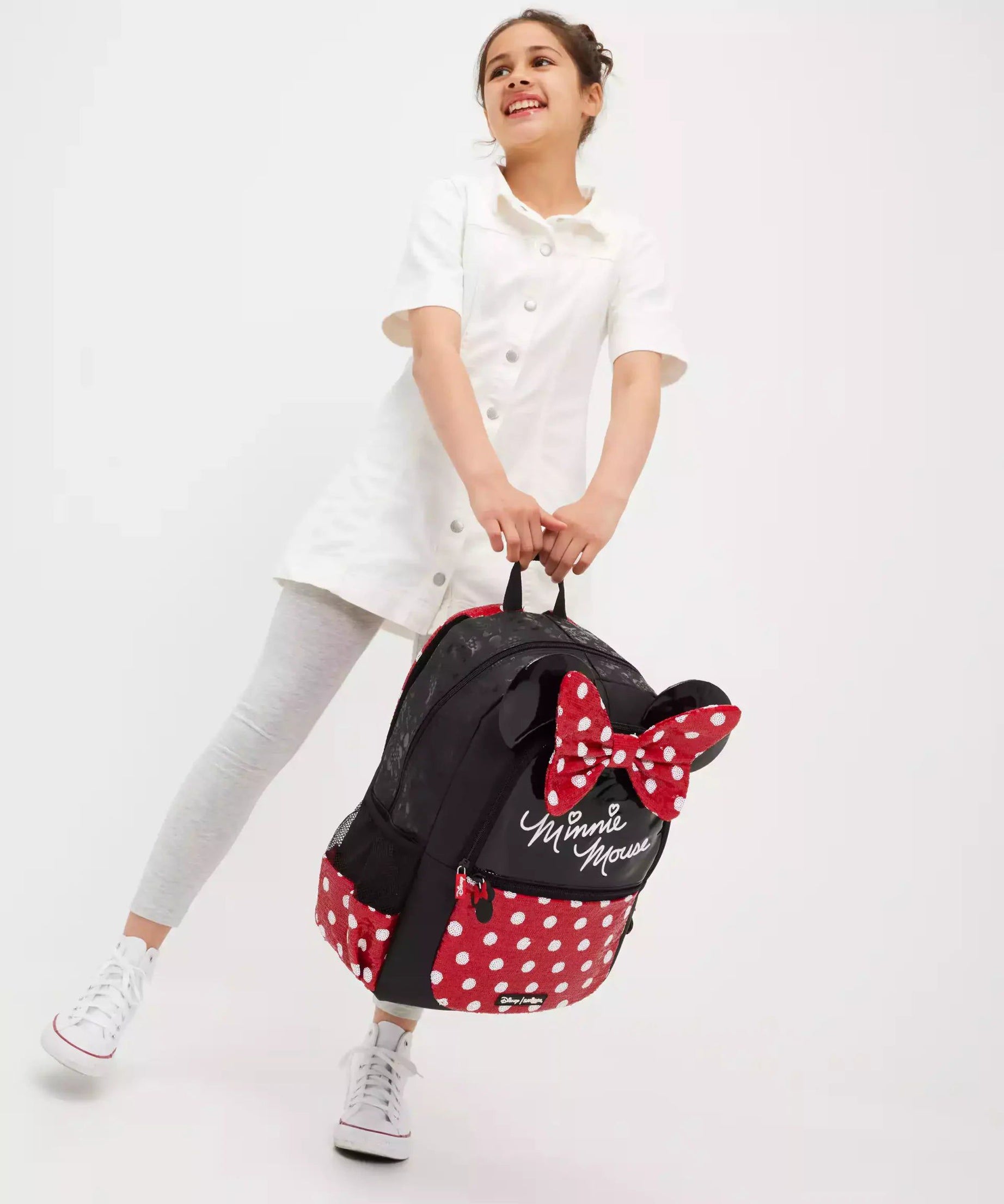 Smiggle - Disney Minnie Mouse 2li Okul Çanta Seti-Dinossi