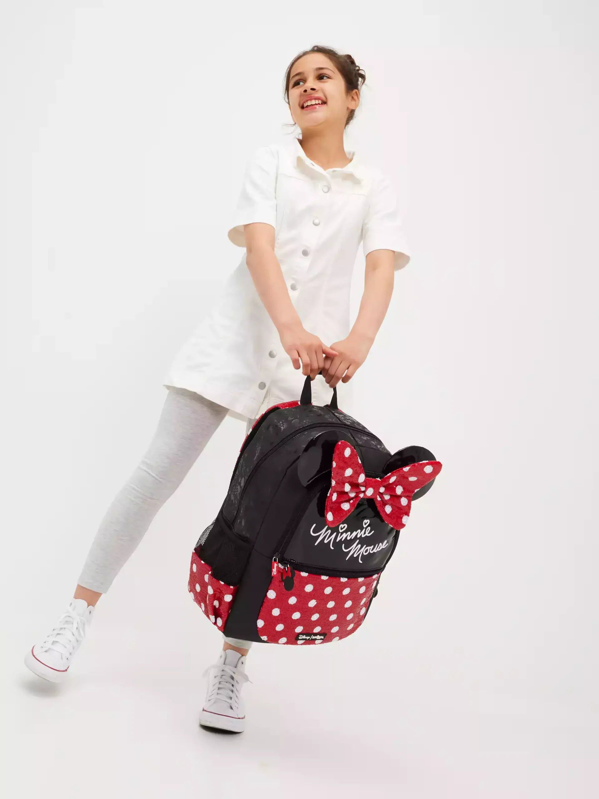 Smiggle - Disney Minnie Mouse 2li Okul Çanta Seti-Dinossi