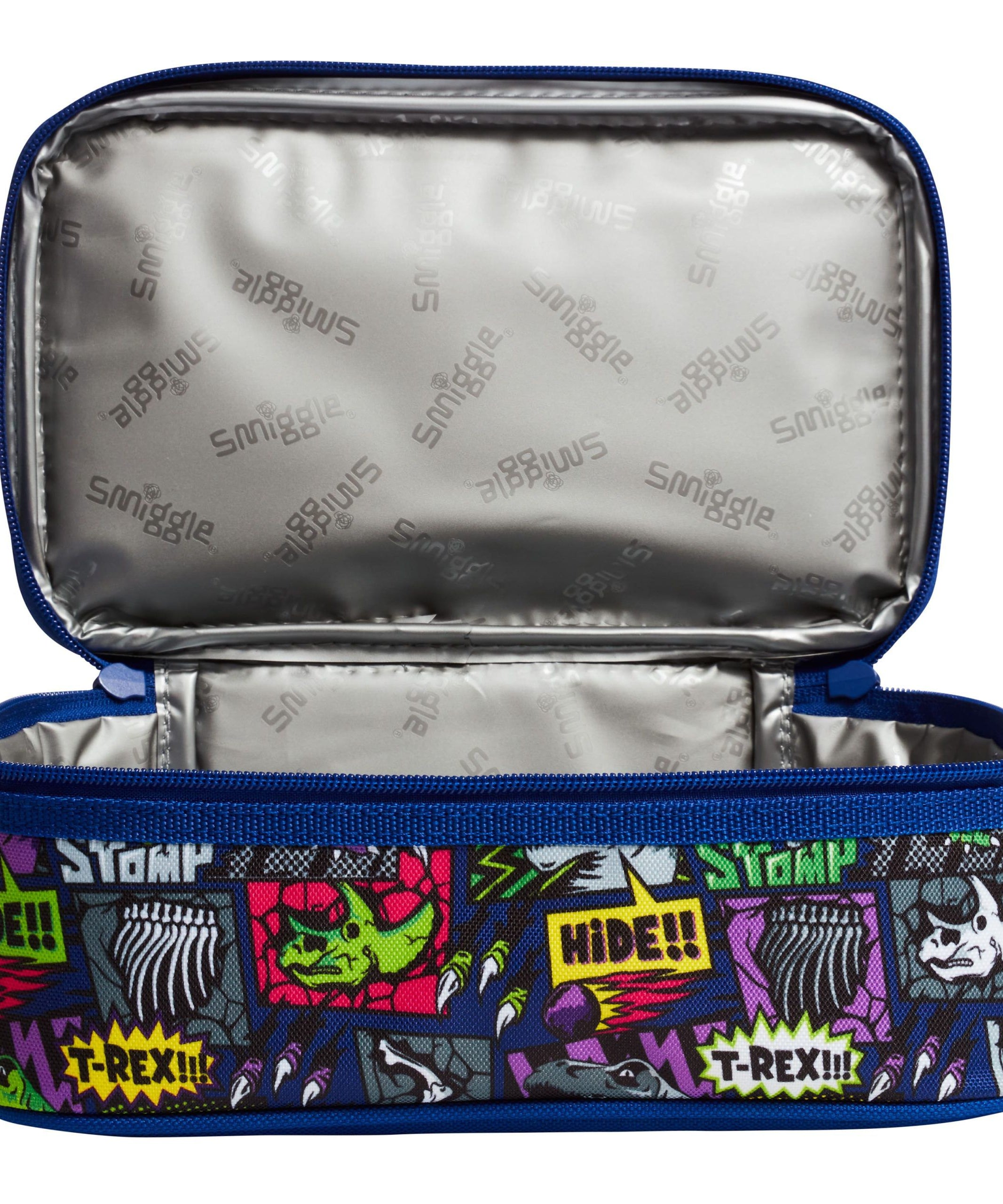 Smiggle - Bright Side Çift Katlı Beslenme Çantası-Dinossi