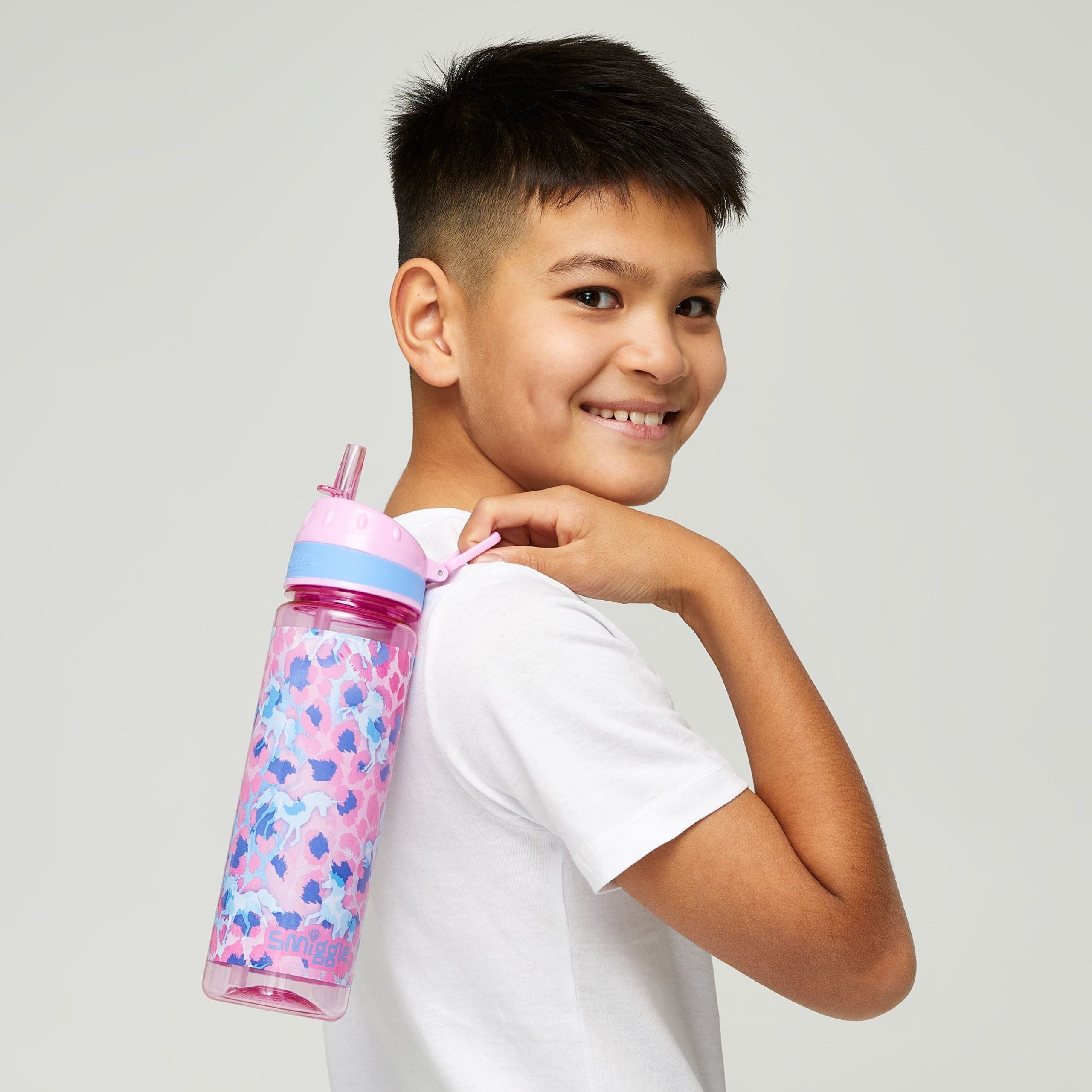 Smiggle - Mirage Pipetli BPA'sız 650 ML Suluk-Dinossi