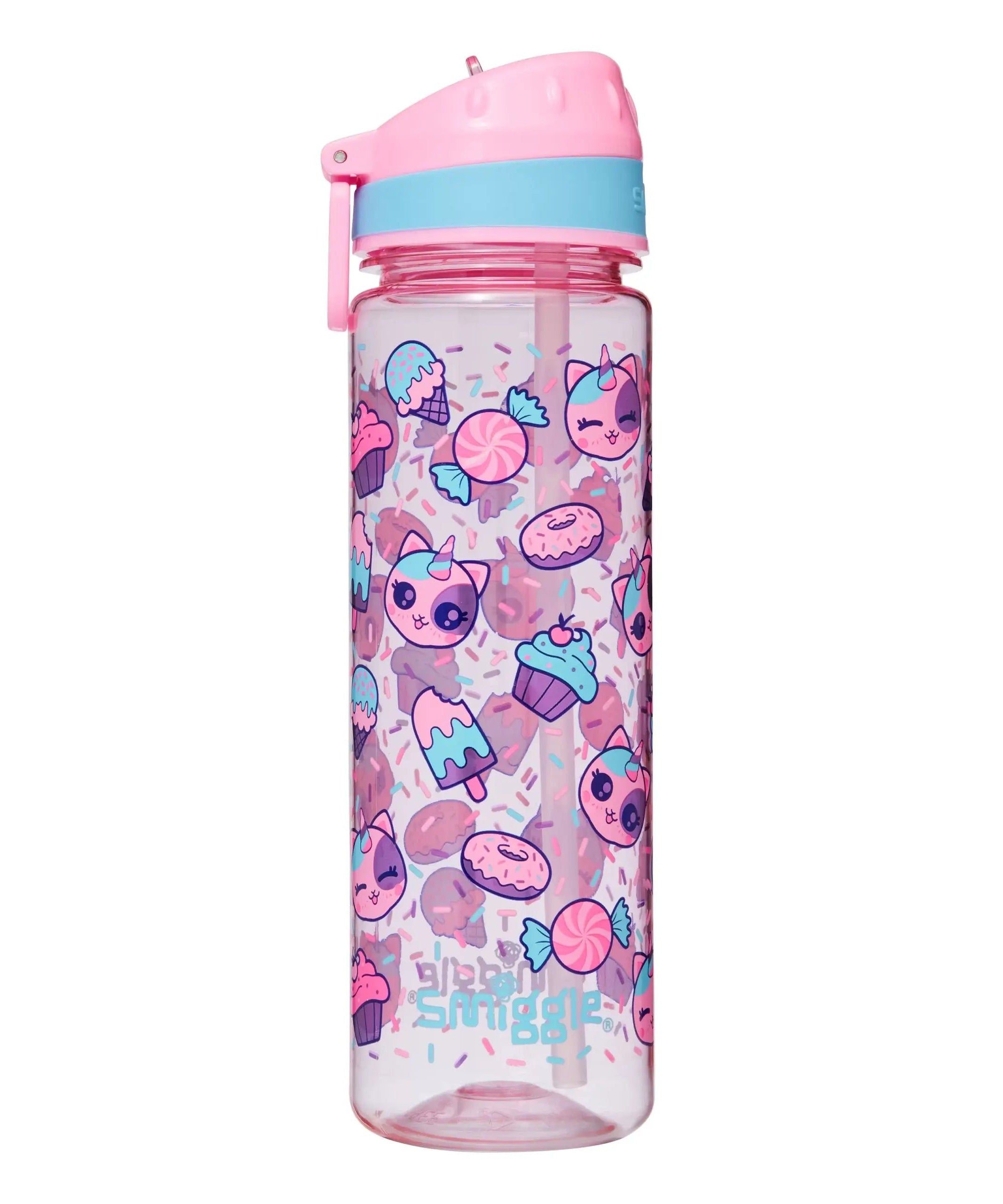Smiggle - Budz Drink Up Plastik İçecek Şişesi 650Ml-Dinossi