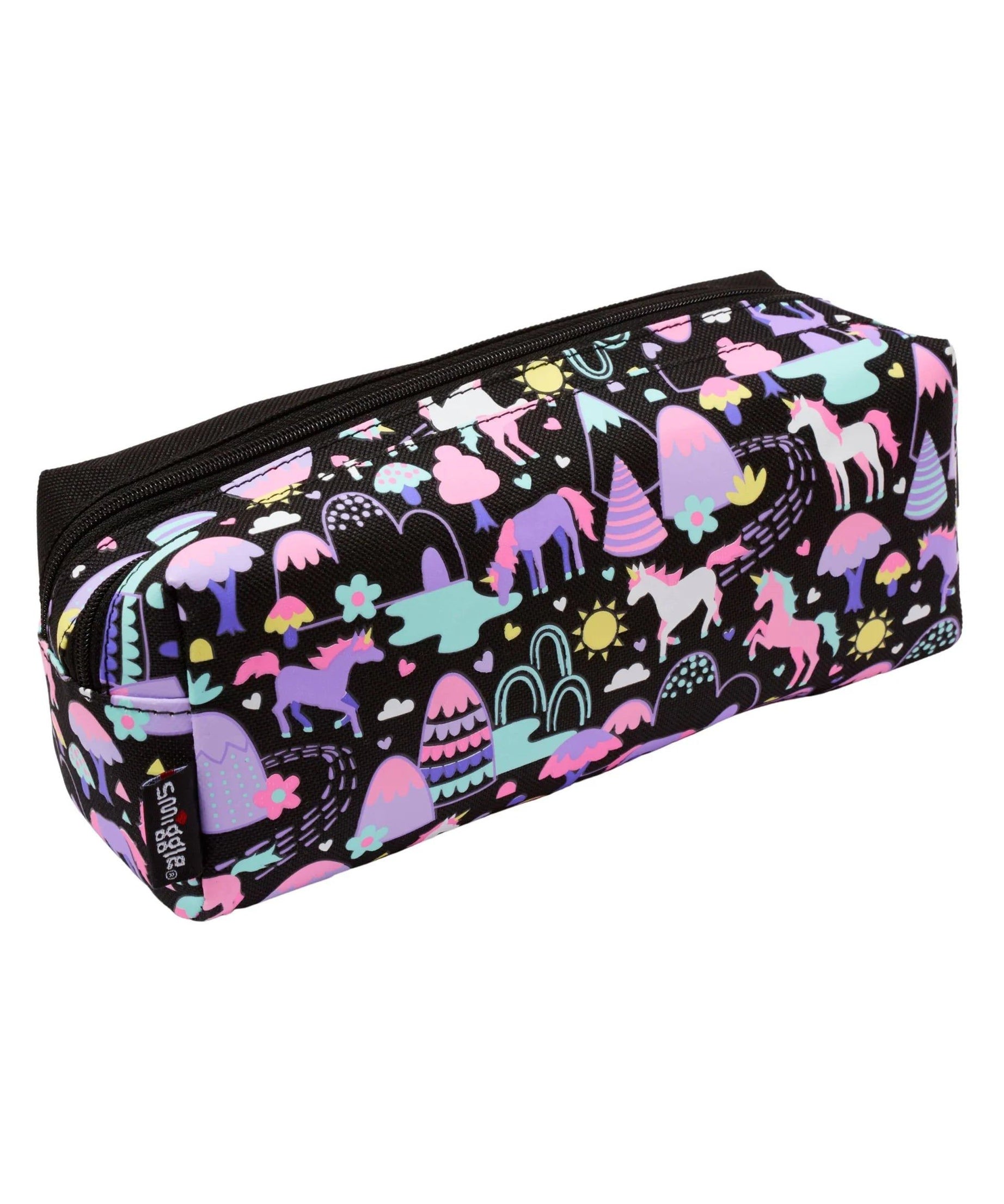 Smiggle - Vibin İki Gözlü Klasik Kalem Kutusu-Dinossi