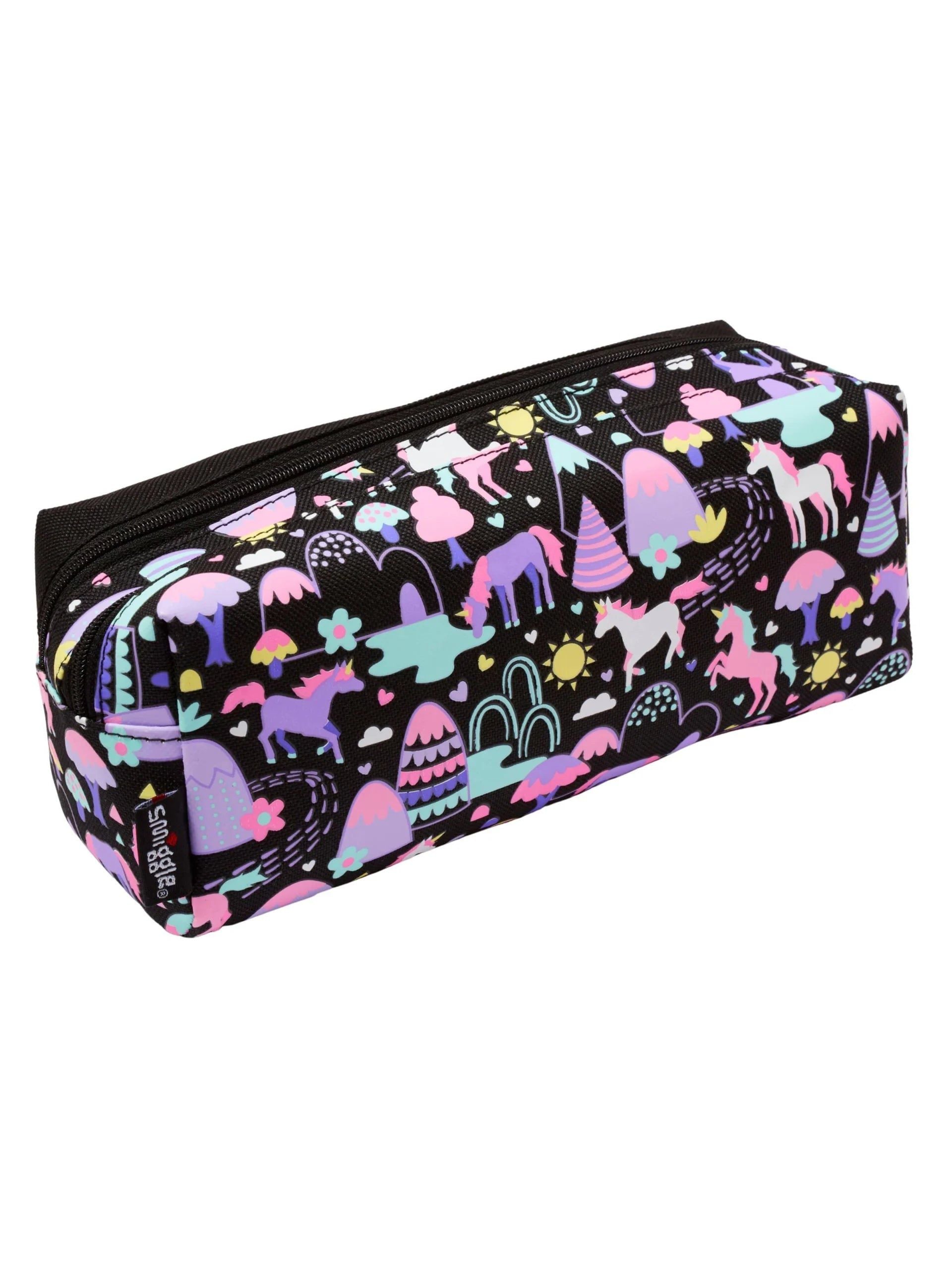 Smiggle - Vibin İki Gözlü Klasik Kalem Kutusu-Dinossi