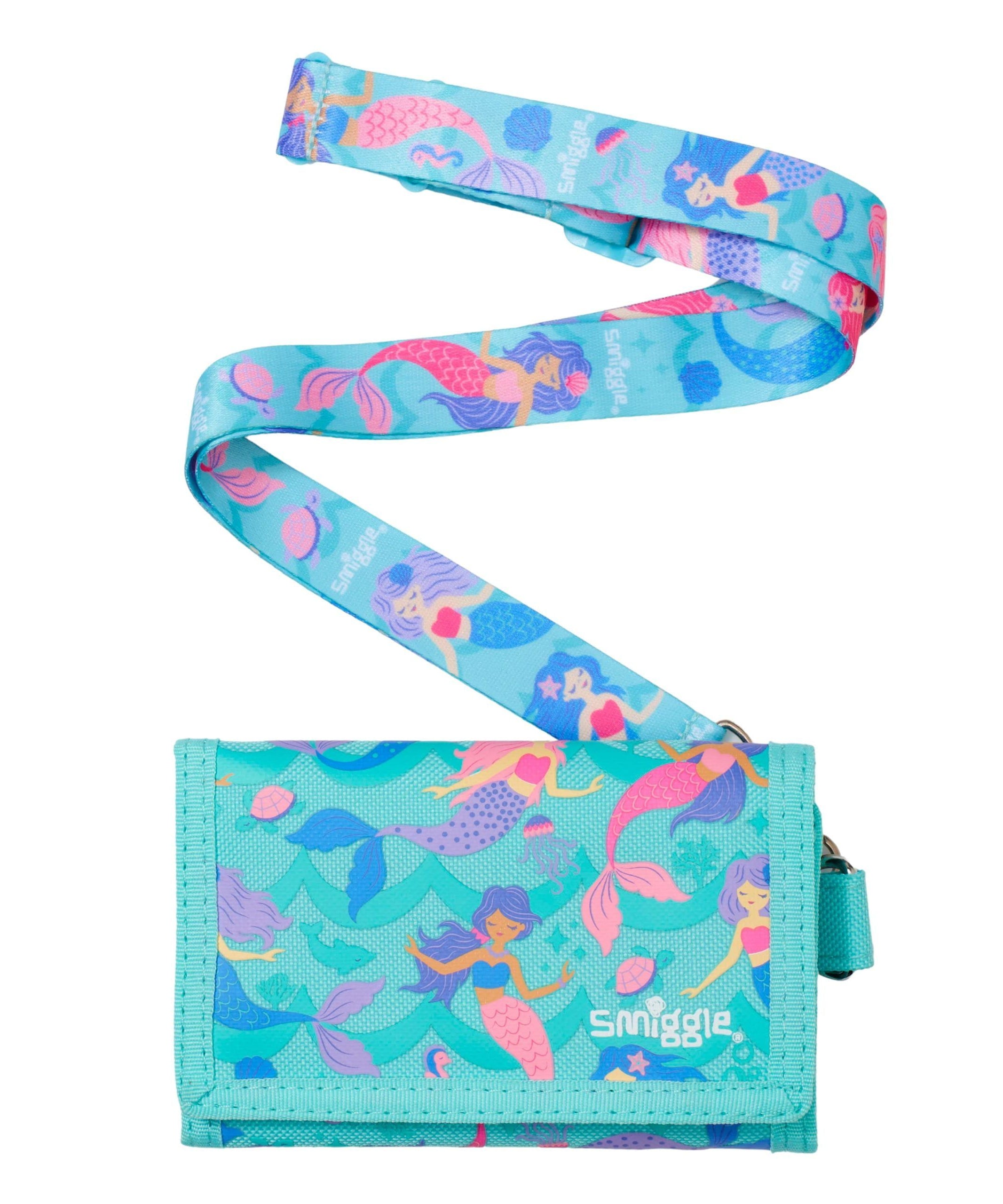 Smiggle - Vibin İpli Çocuk Cüzdanı-Dinossi