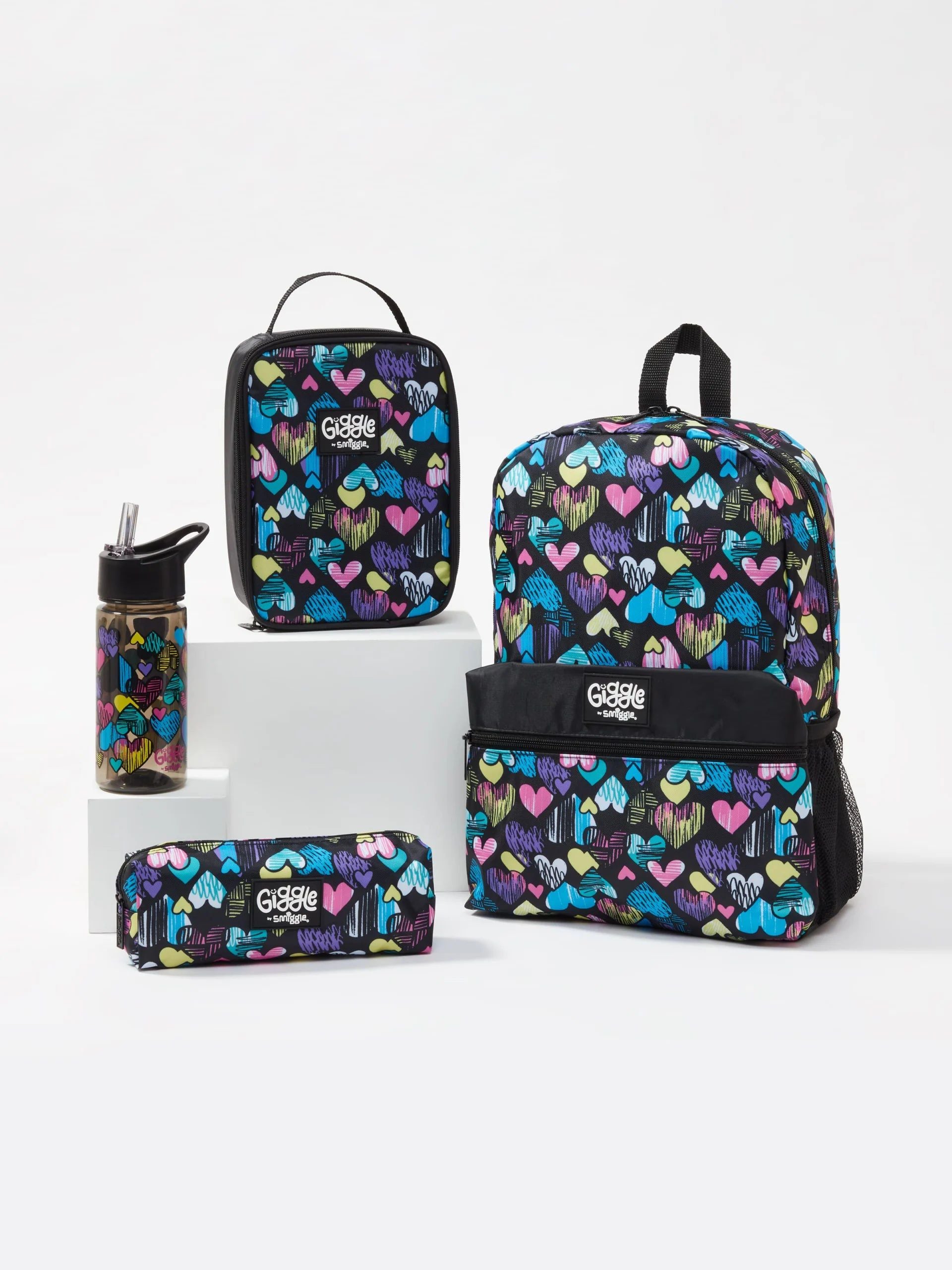 Smiggle - Giggle 4lü Okul Çanta Seti-Dinossi