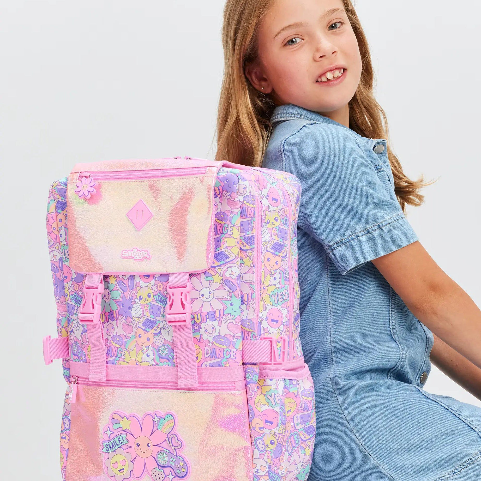 Smiggle - Epic Ortaokul Sırt Çantası-Dinossi