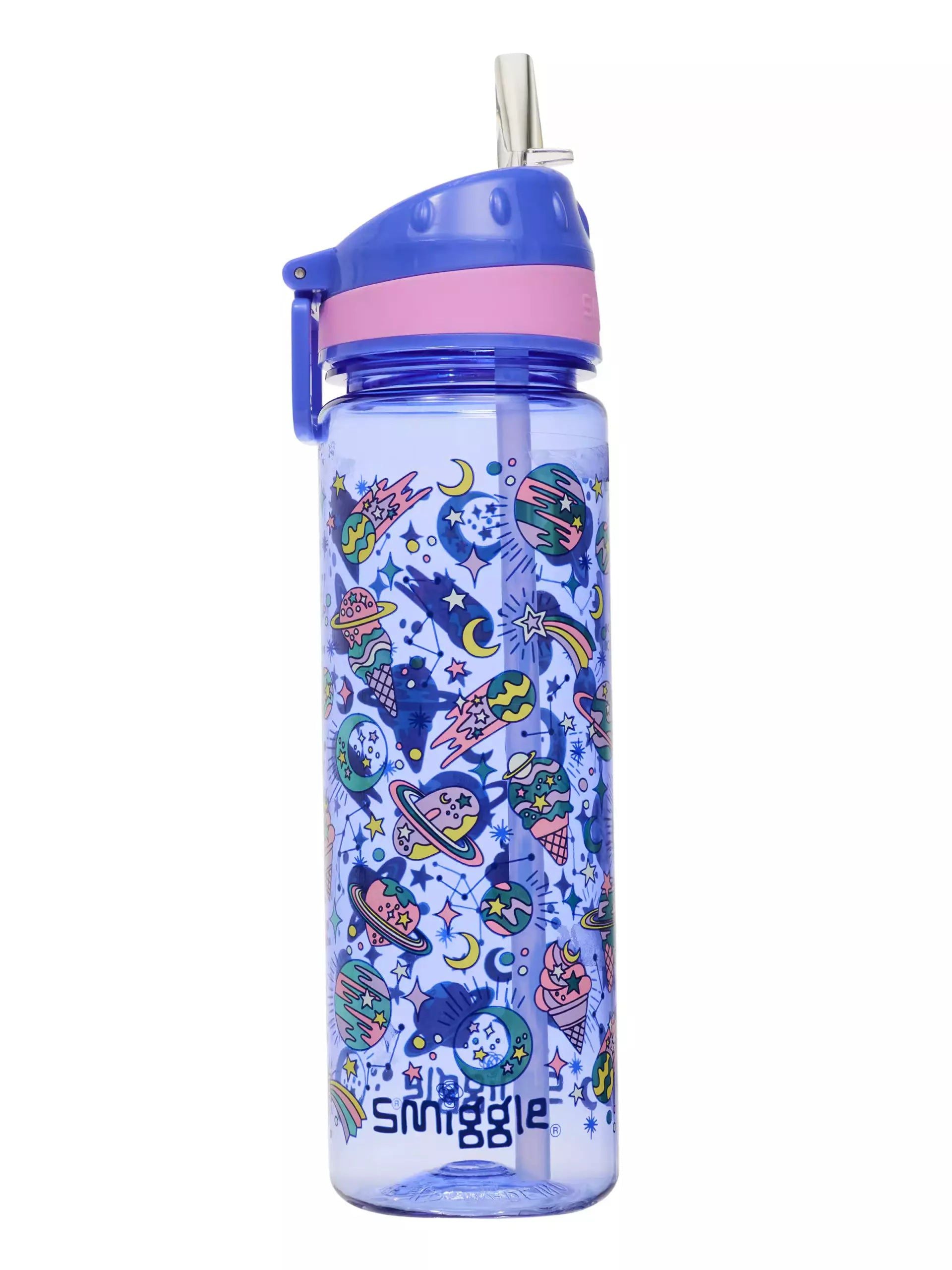 Smiggle - Epic BPAsız 650 ML Pipetli Suluk-Dinossi