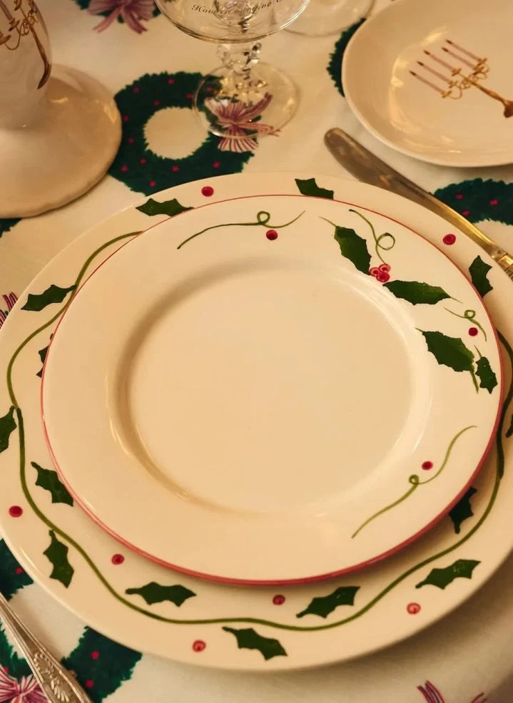Anna + Nina - Holly Plate | Beyaz