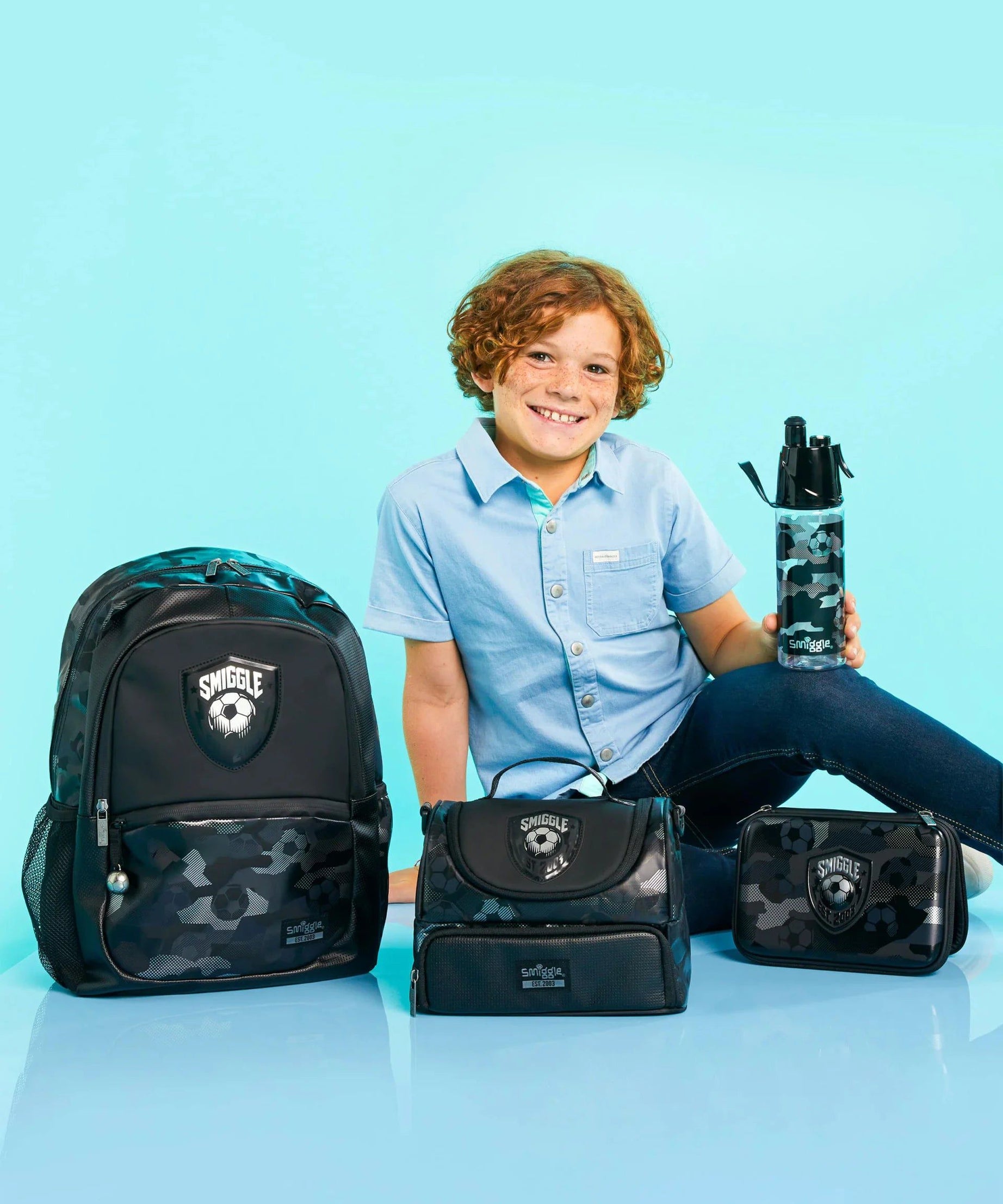 Smiggle - Assist Su Püskürtmeli 560ML BPAsız Suluk-Dinossi