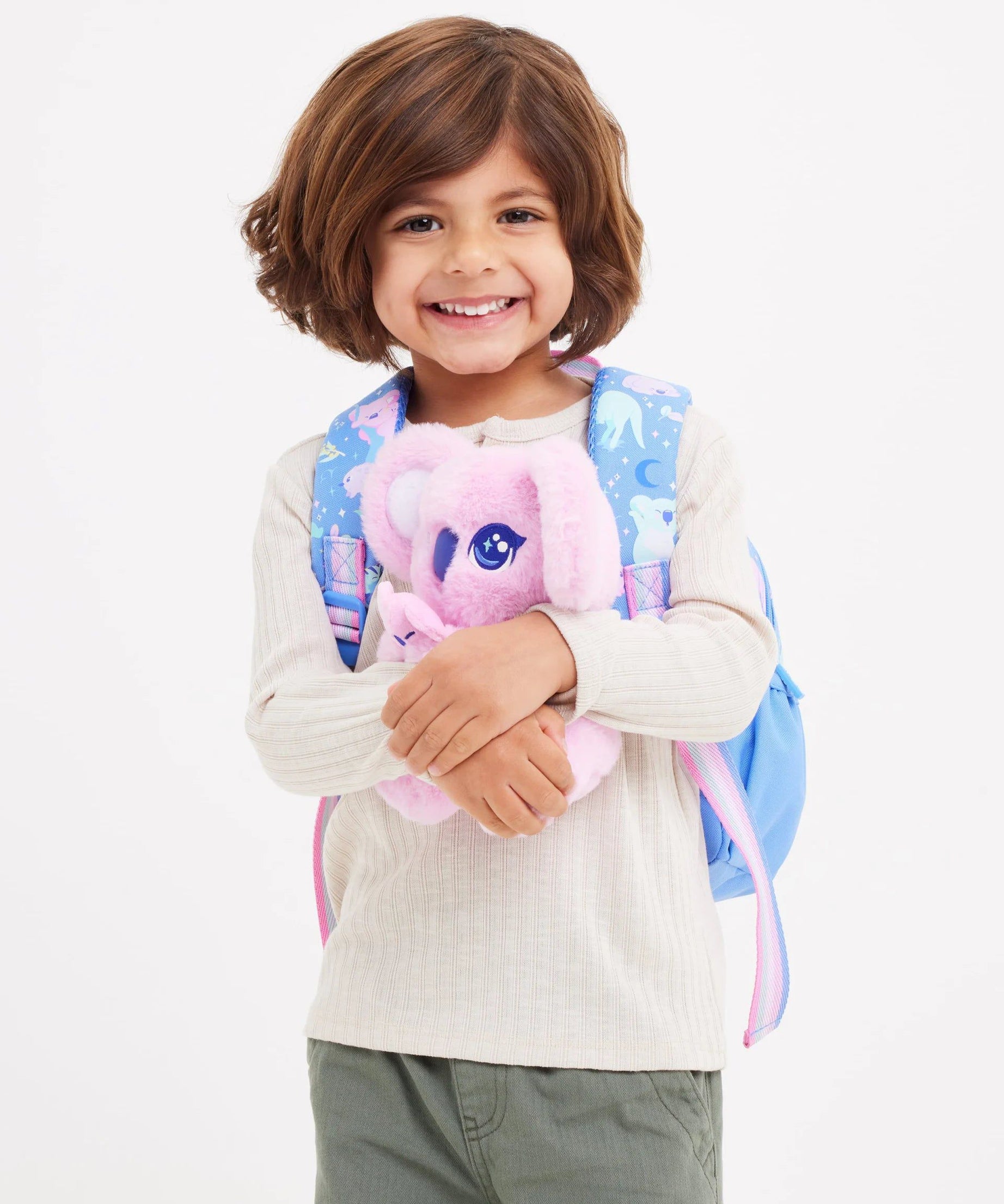 Smiggle - Big Dreams Anaokulu Çıkarılabilir Peluşlu Sırt Çantası-Dinossi