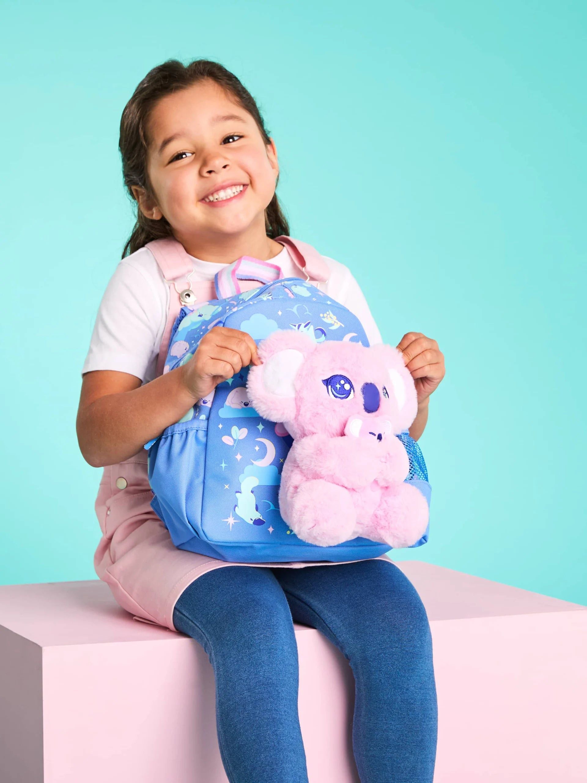 Smiggle - Big Dreams Anaokulu Çıkarılabilir Peluşlu Sırt Çantası-Dinossi