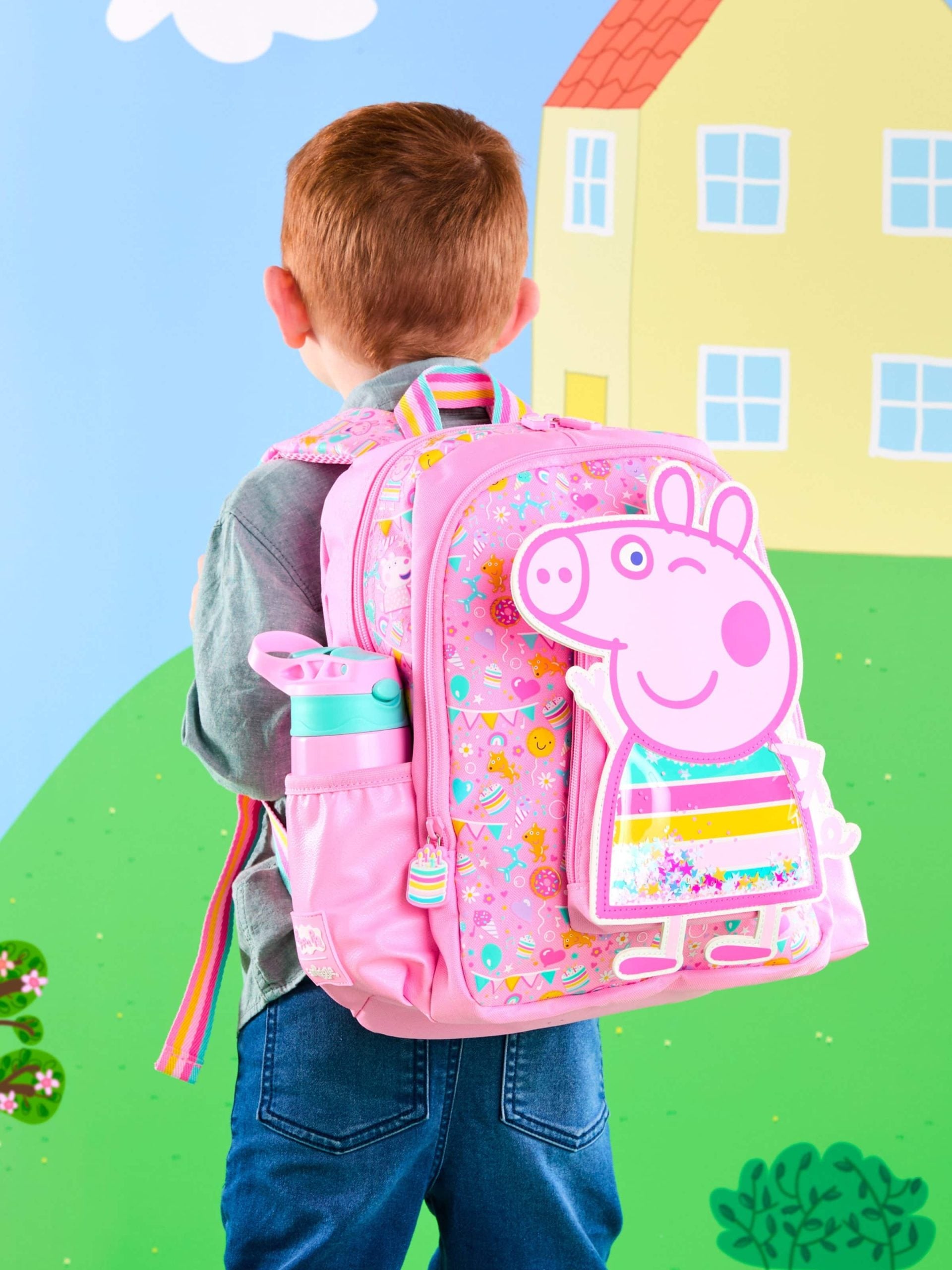 Smiggle - Peppa Pig Junior Kapşonlu Sırt Çantası-Dinossi
