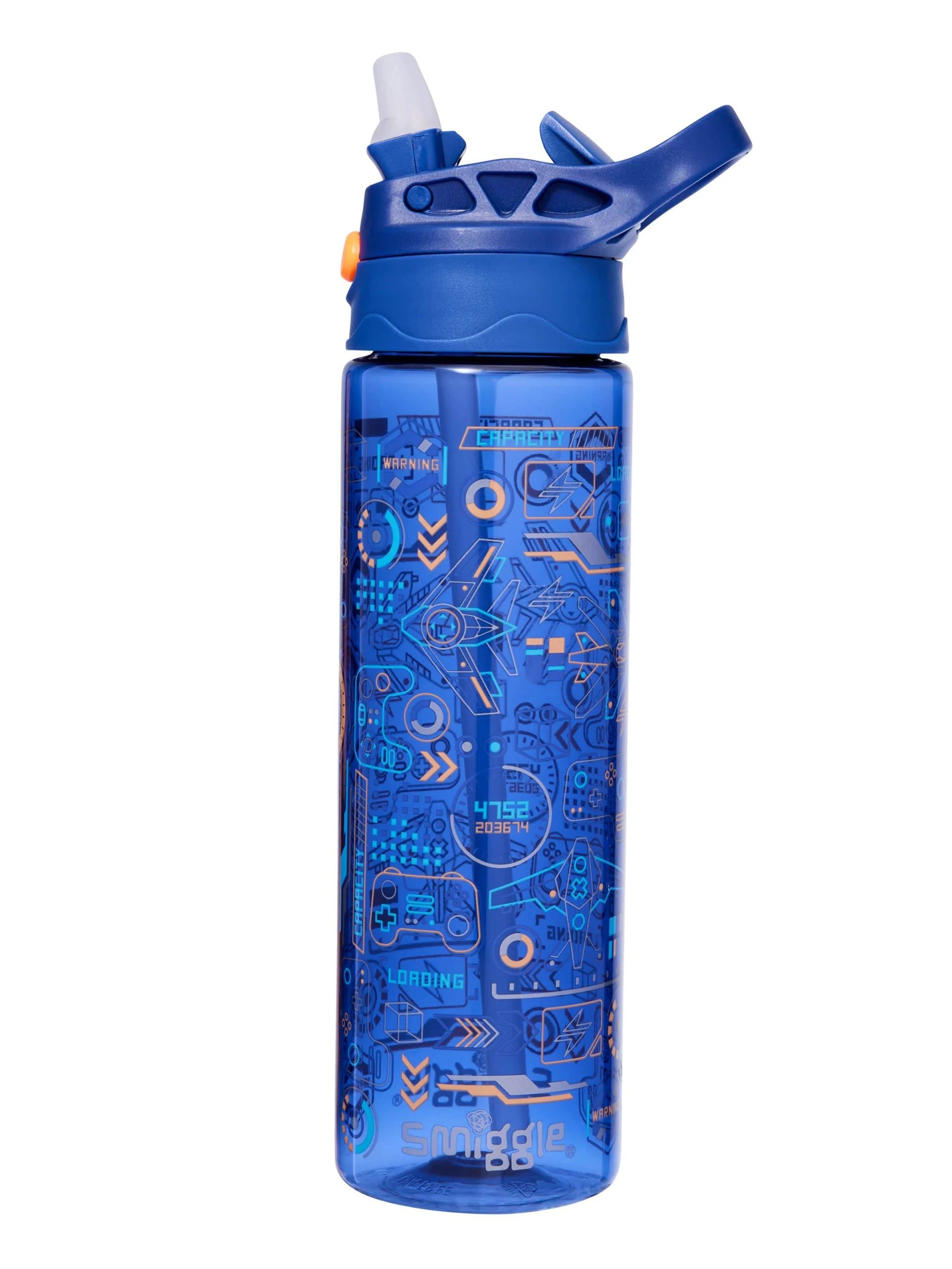 Smiggle - Beta BPAsız 650ML Pipetli Suluk-Dinossi