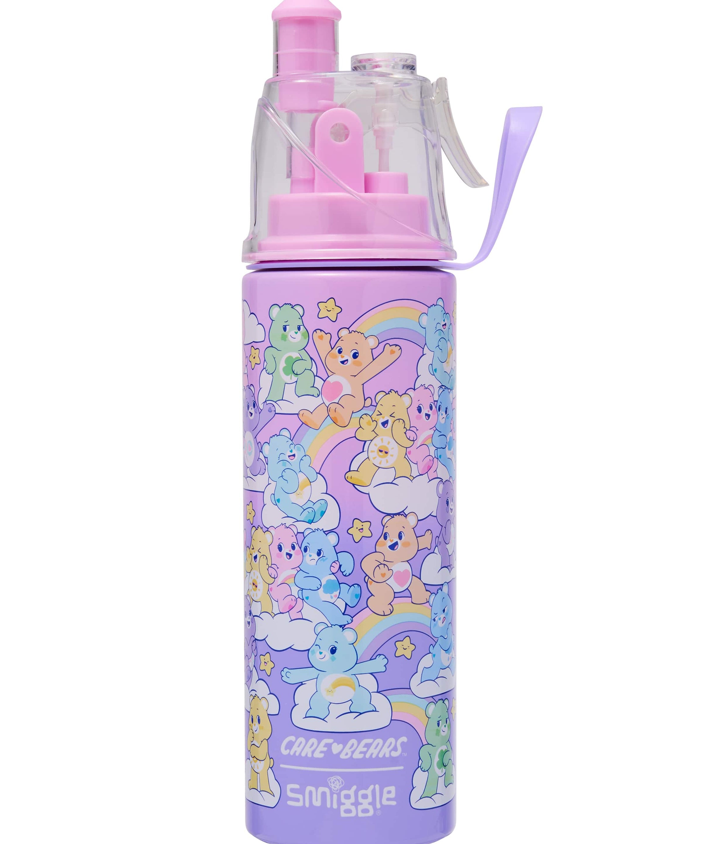 Smiggle - केयर बेयर्स जल स्प्रेयर 500ML स्टील मटका