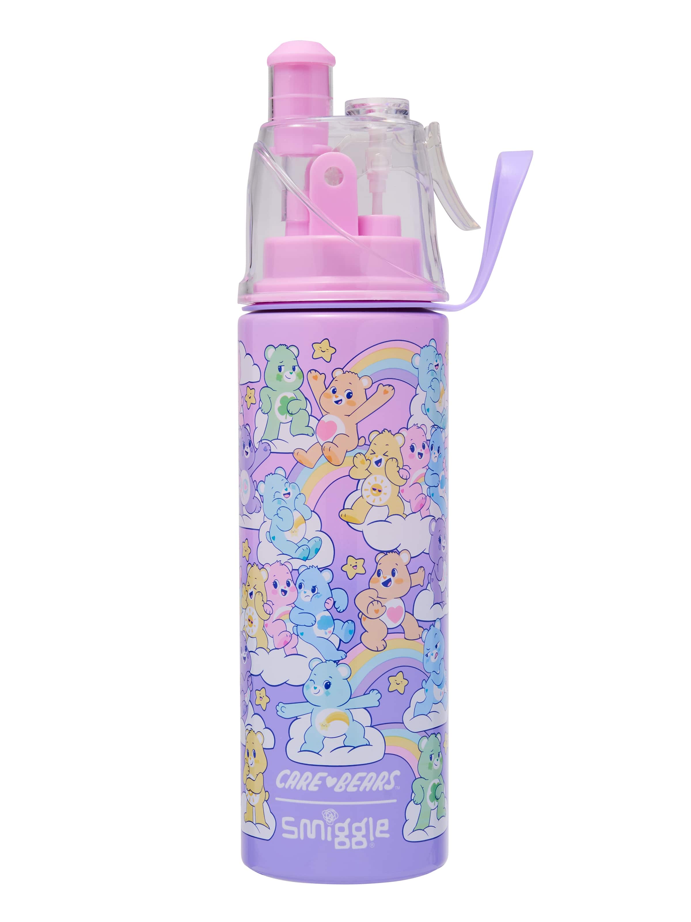 Smiggle - केयर बेयर्स जल स्प्रेयर 500ML स्टील मटका