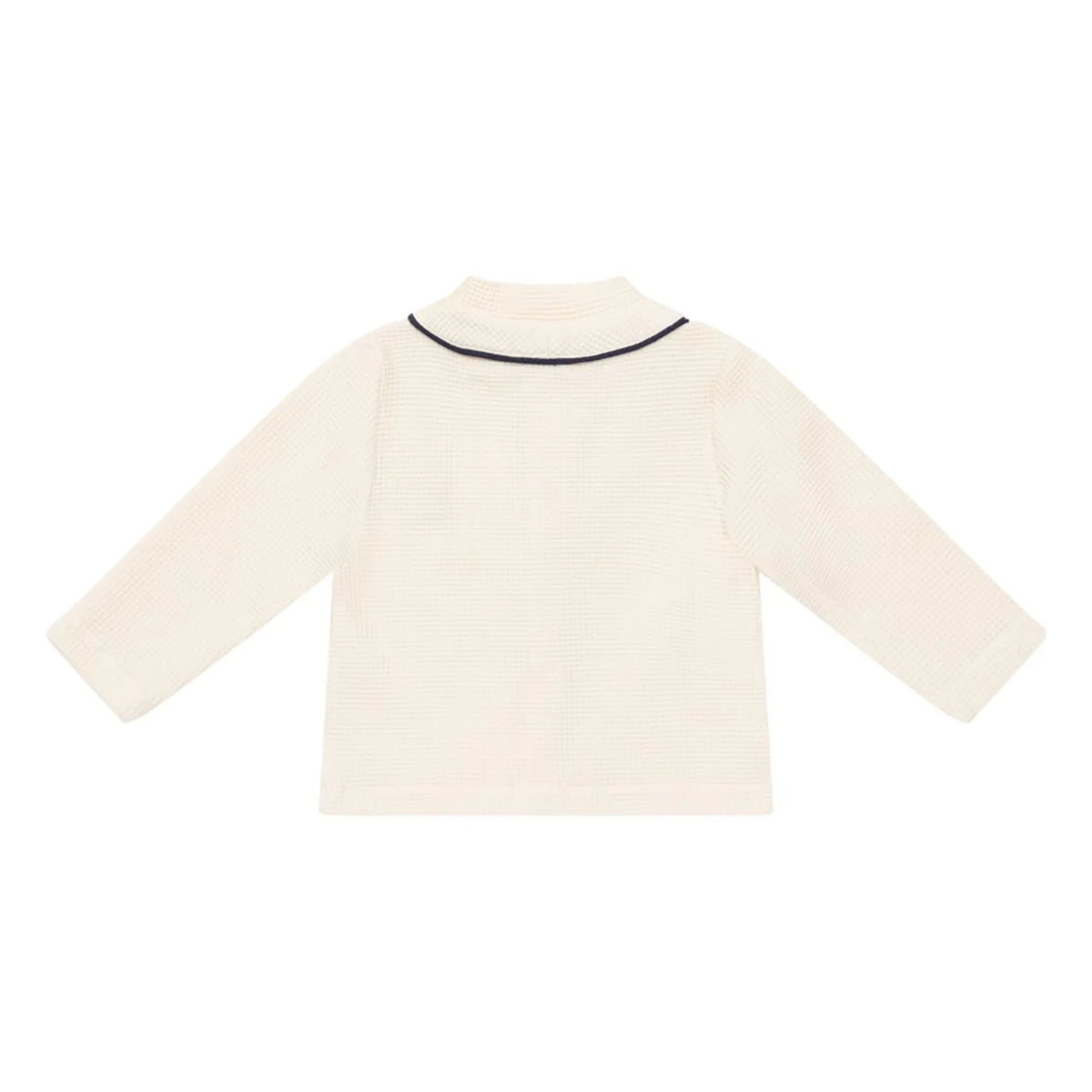 Donsje - Senn वफ़ल कार्डिगन | आइवरी