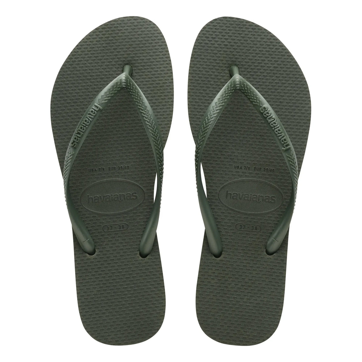Havaianas - İnce parmak arası terlik | Zeytin yeşili
