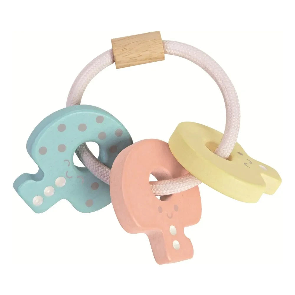 Plan Toys - पेस्टल कीरिंग रैटल