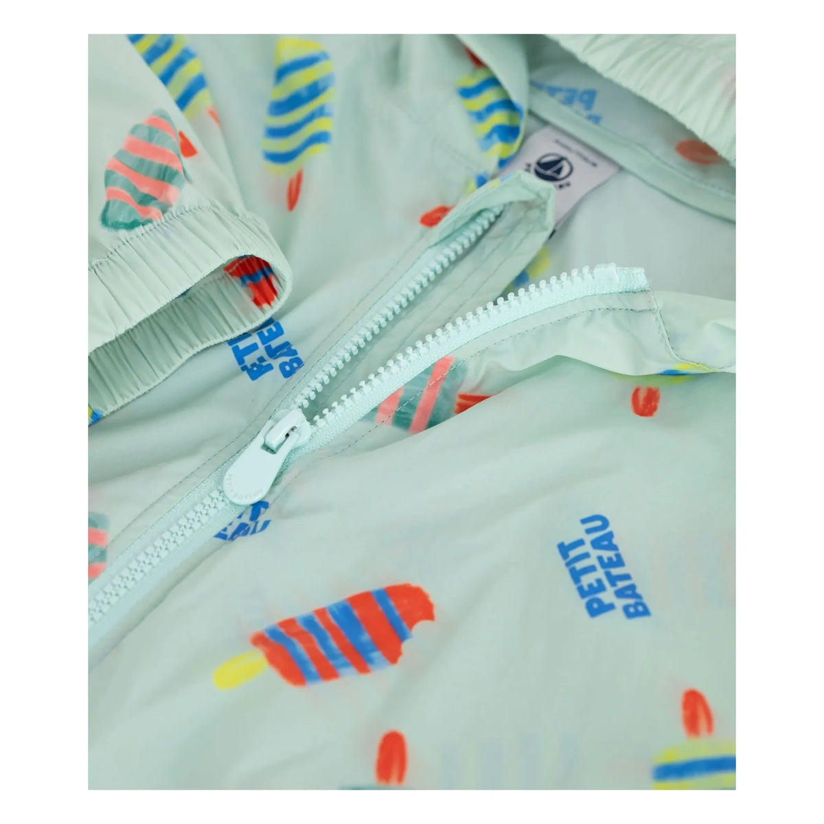 Petit Bateau - फूलों के पैटर्न वाली विंडब्रेकर | सफ़ेद