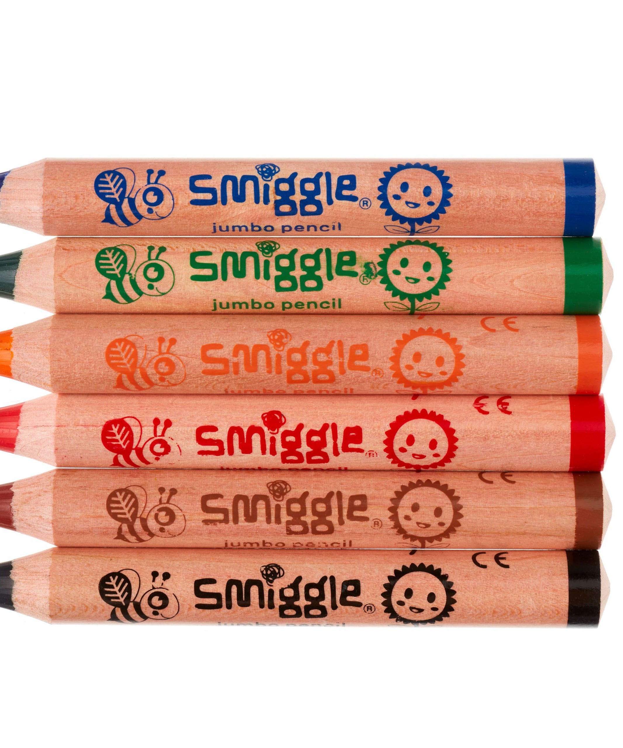 Smiggle - İlk Smiggle Jumbo Anaokulu Boya Kalemlerim-Dinossi