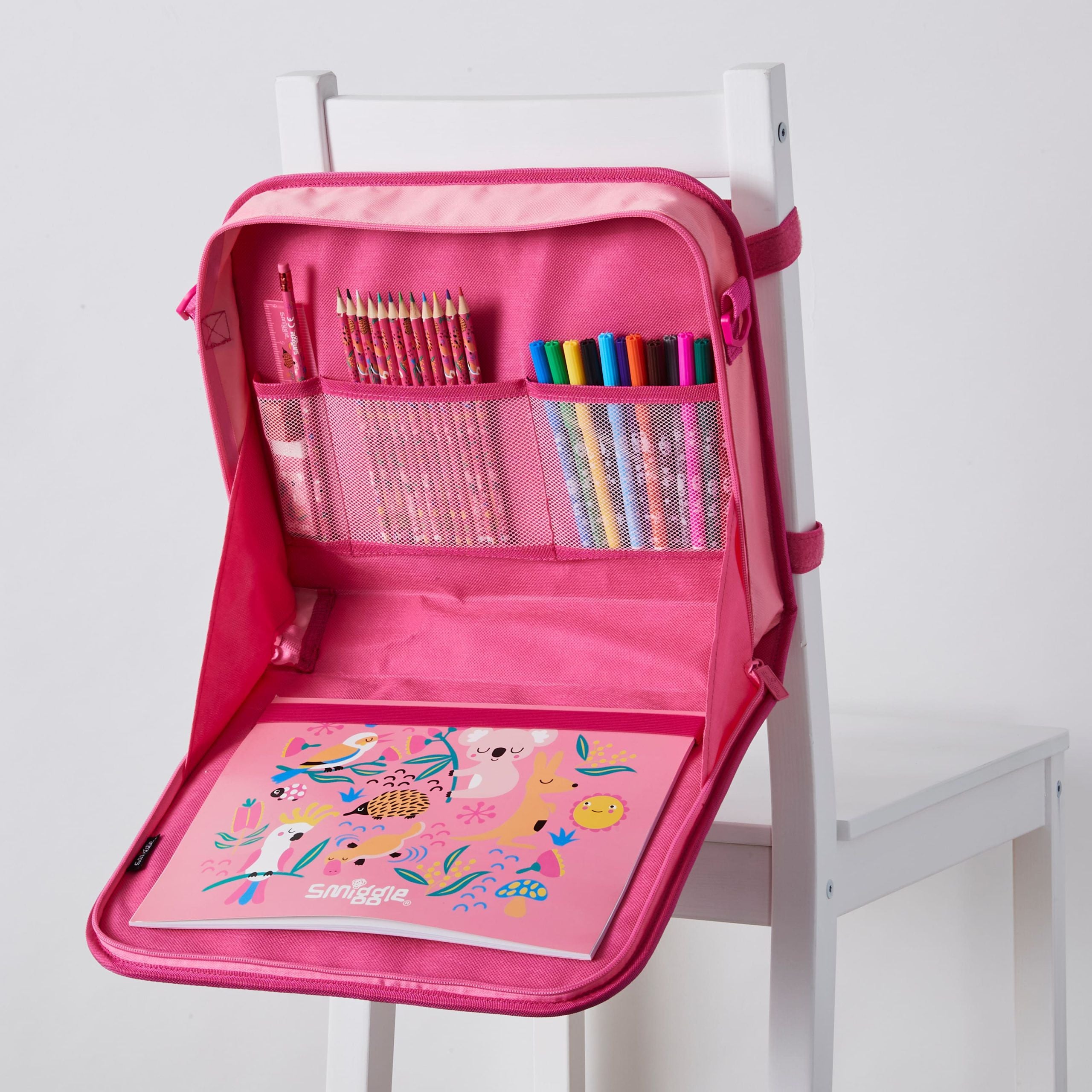 Smiggle - Studio Çantalı Boyama ve Kırtasiye Seti-Dinossi