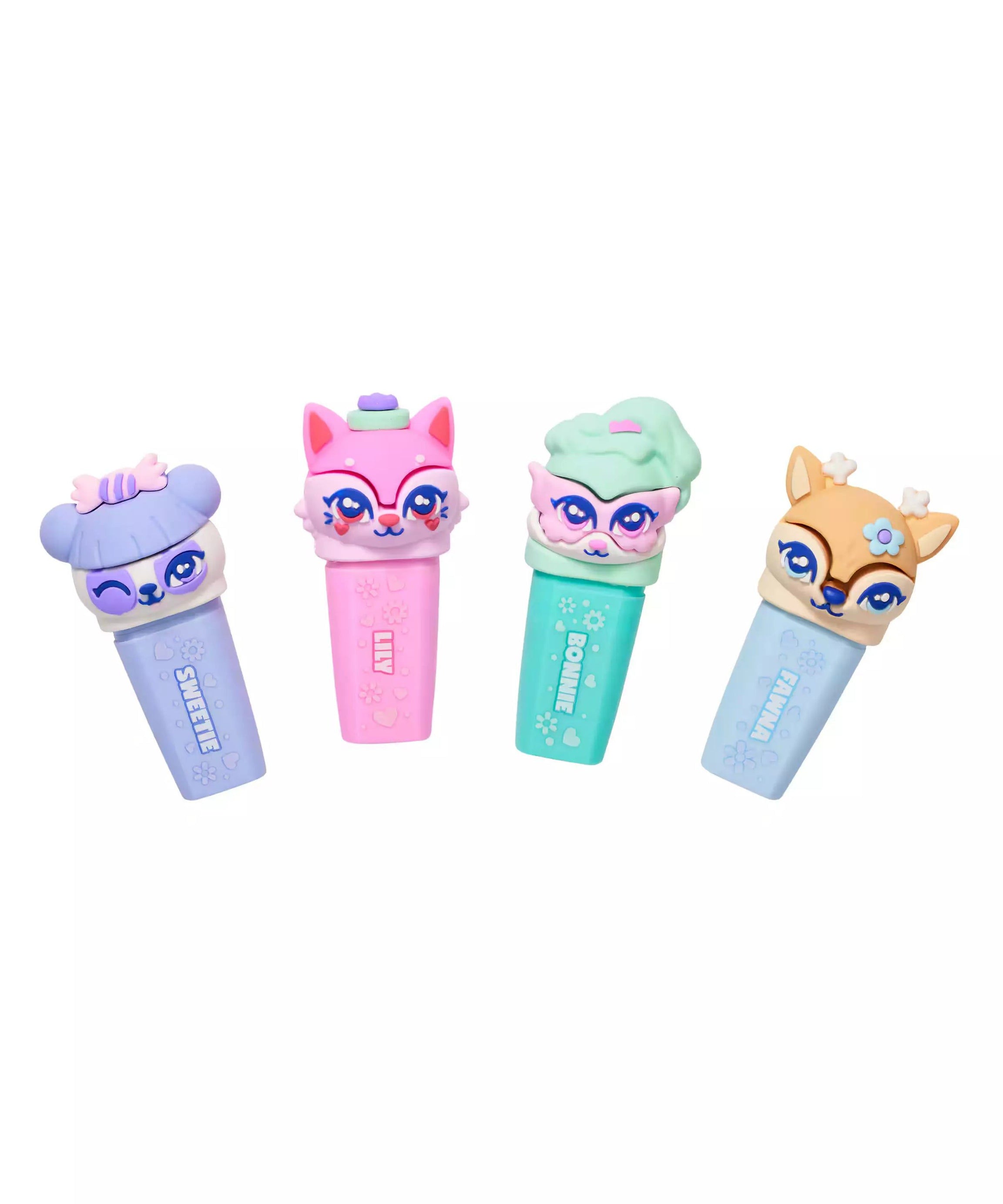 Smiggle - Besties Fosforlu Highlighter Kalem Paketi X4-Dinossi