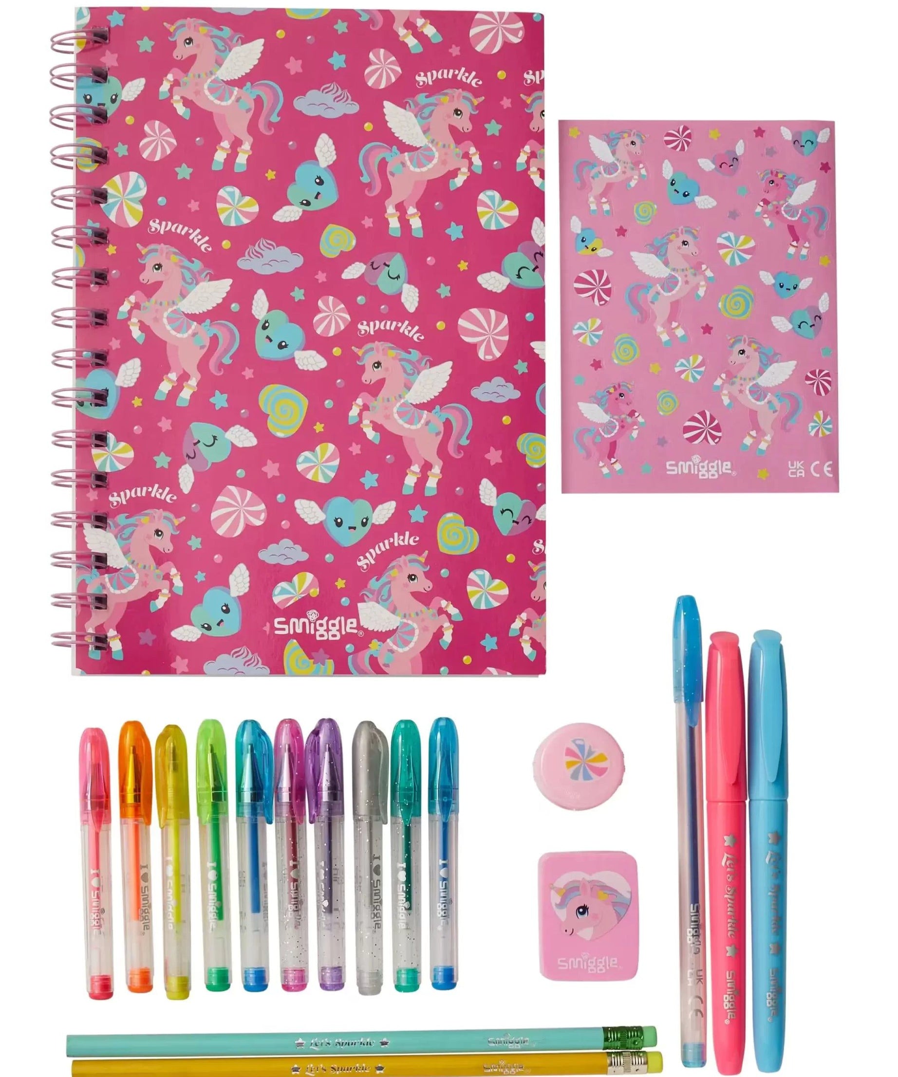 Smiggle - Kokulu A5 Defter ve Kırtasiye Seti-Dinossi