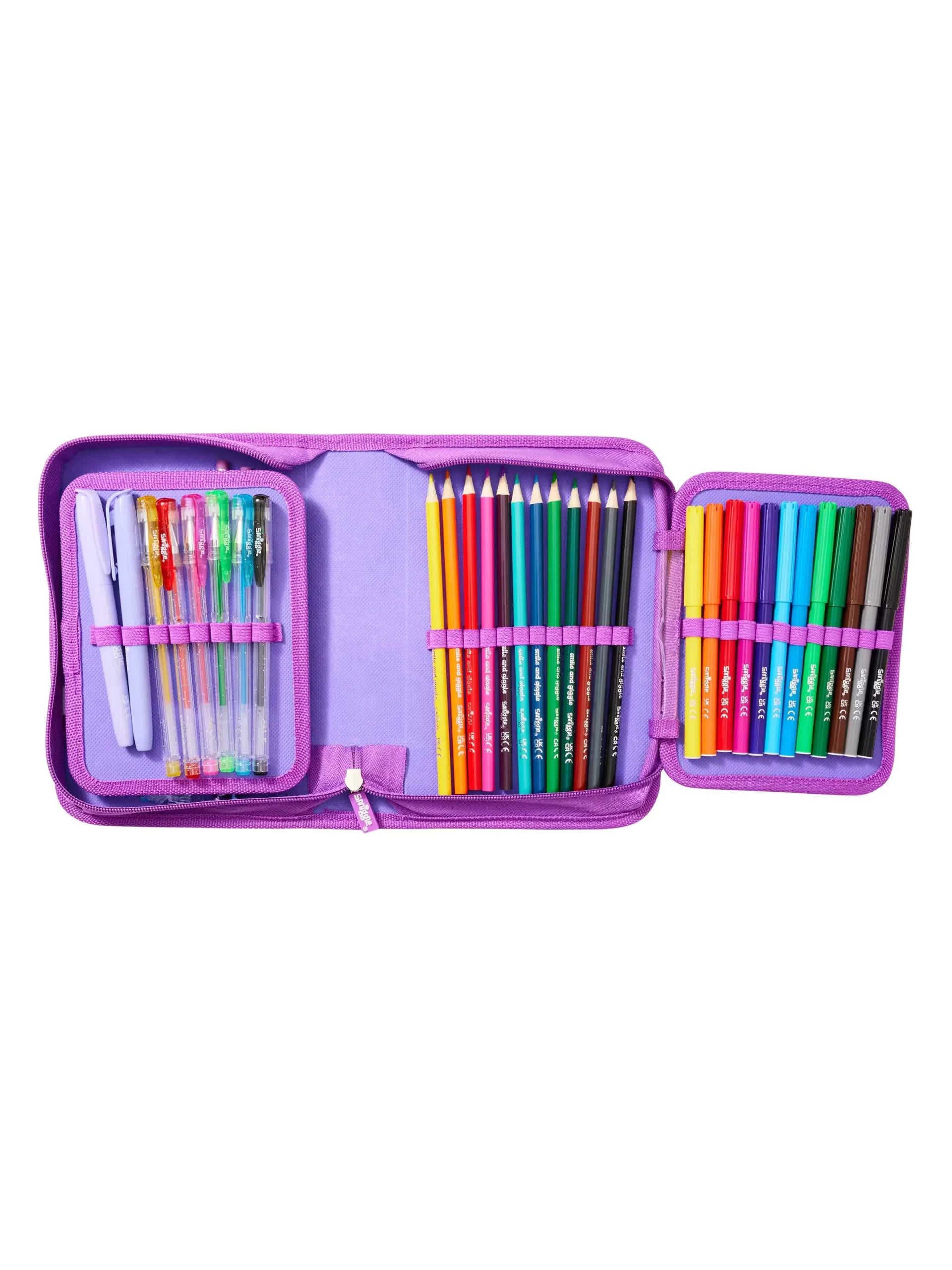 Smiggle - Away Midi Unicorn Konsolu Kırtasiye Seti-Dinossi