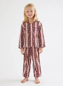 Folkloore - Çiçek Desenli Pijama - Folkloore x Smallable | Yeşil