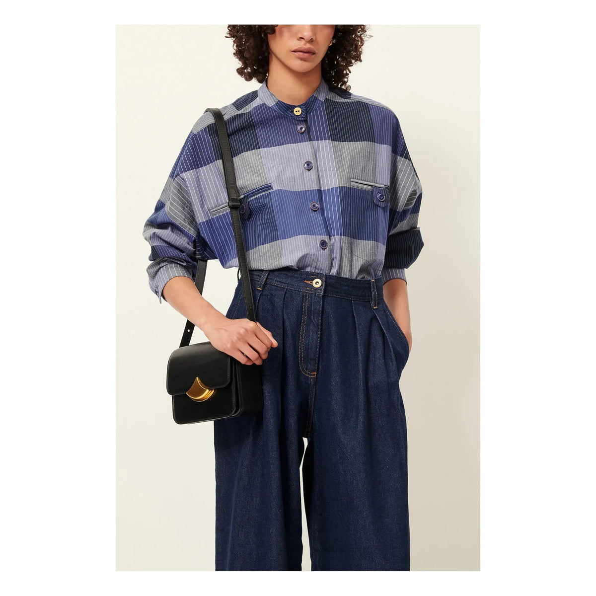 Sessùn - Orregia कॉटन शर्ट | नीला