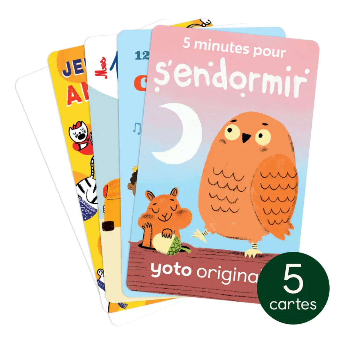 Yoto Player - Keşif kartları 3-7 yaş - 5'li paket -> Yoto Player - डिस्कवरी कार्ड 3-7 वर्ष - 5 का पैक
