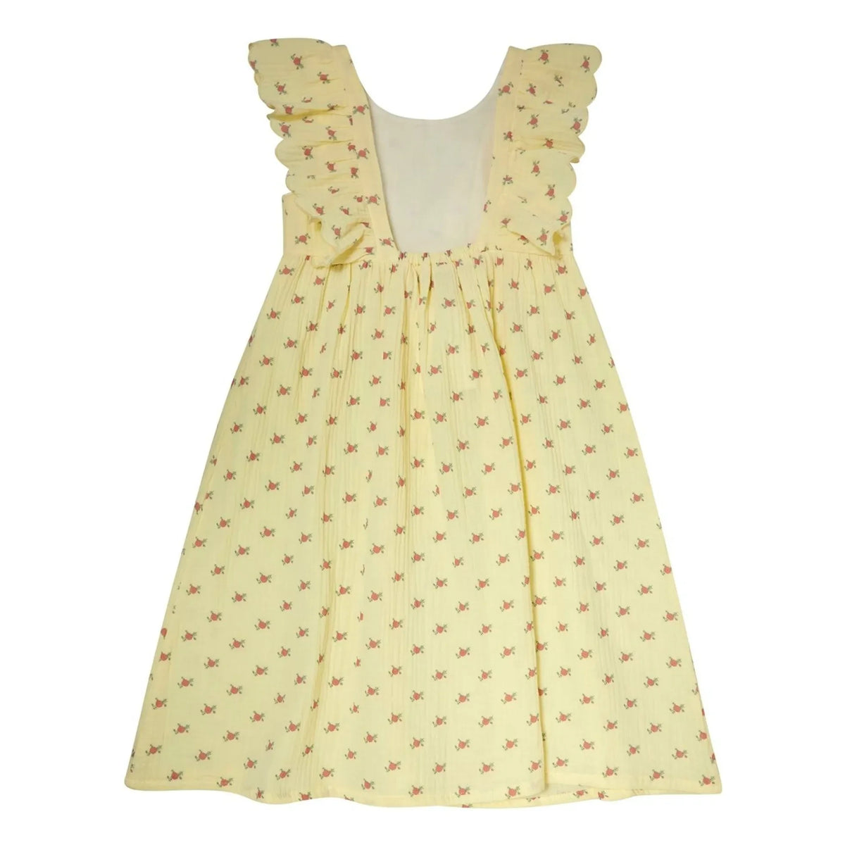 Tocoto Vintage - Fleurs Volants ड्रेस | पीला
