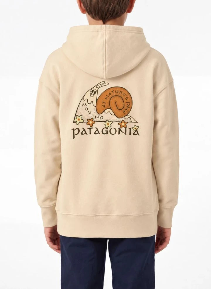 Patagonia - Logo Kapüşonlu Sweatshirt | Natural