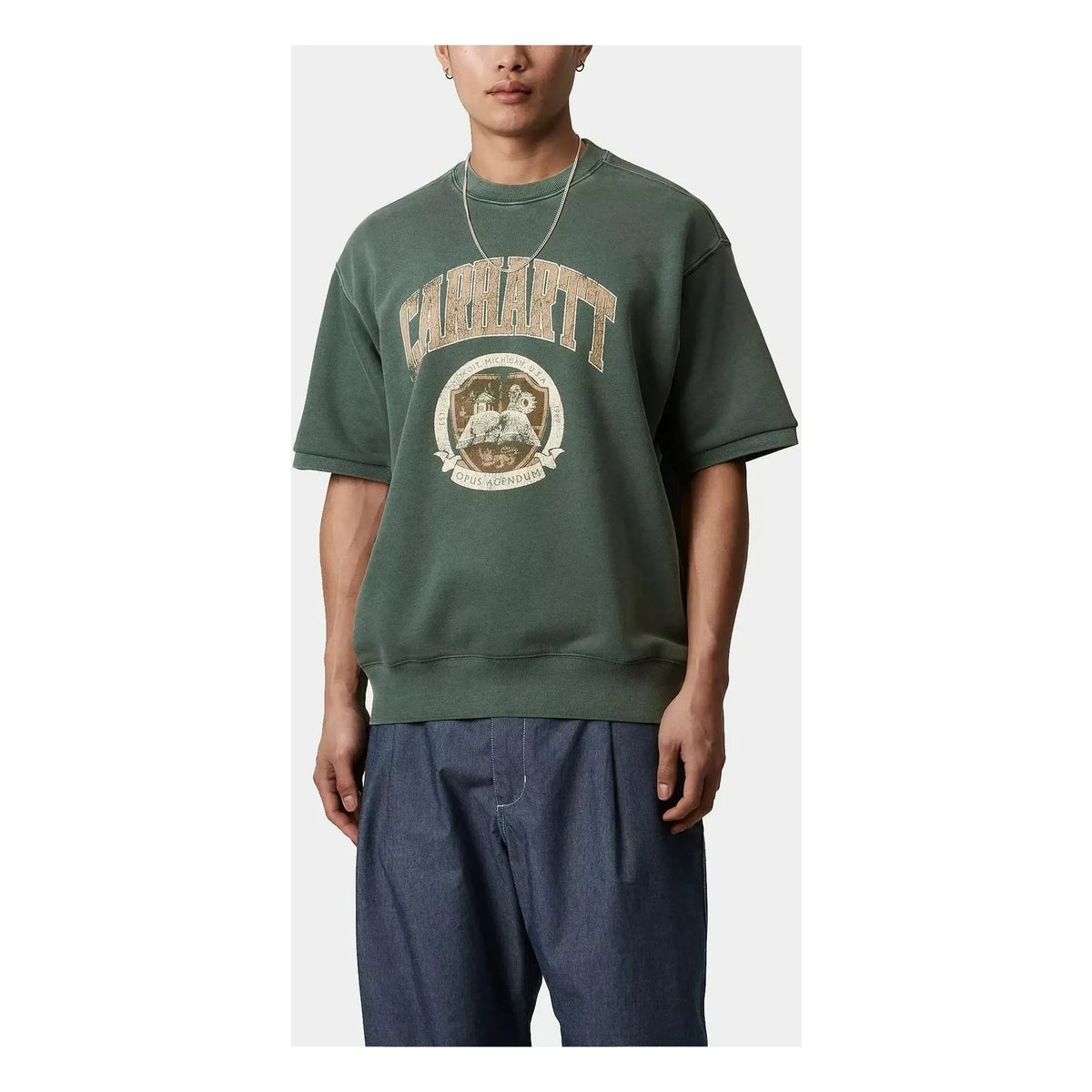 Carhartt WIP - स्वेट लाइब्रेरी | गहरा हरा