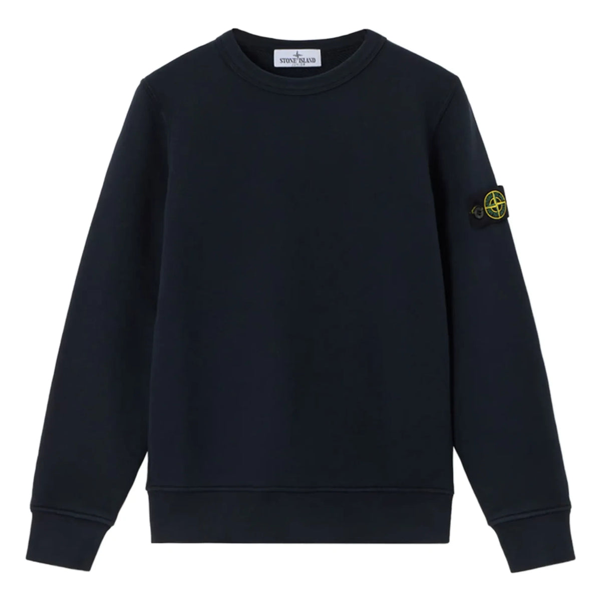 Stone Island - स्वेट लोगो | काला