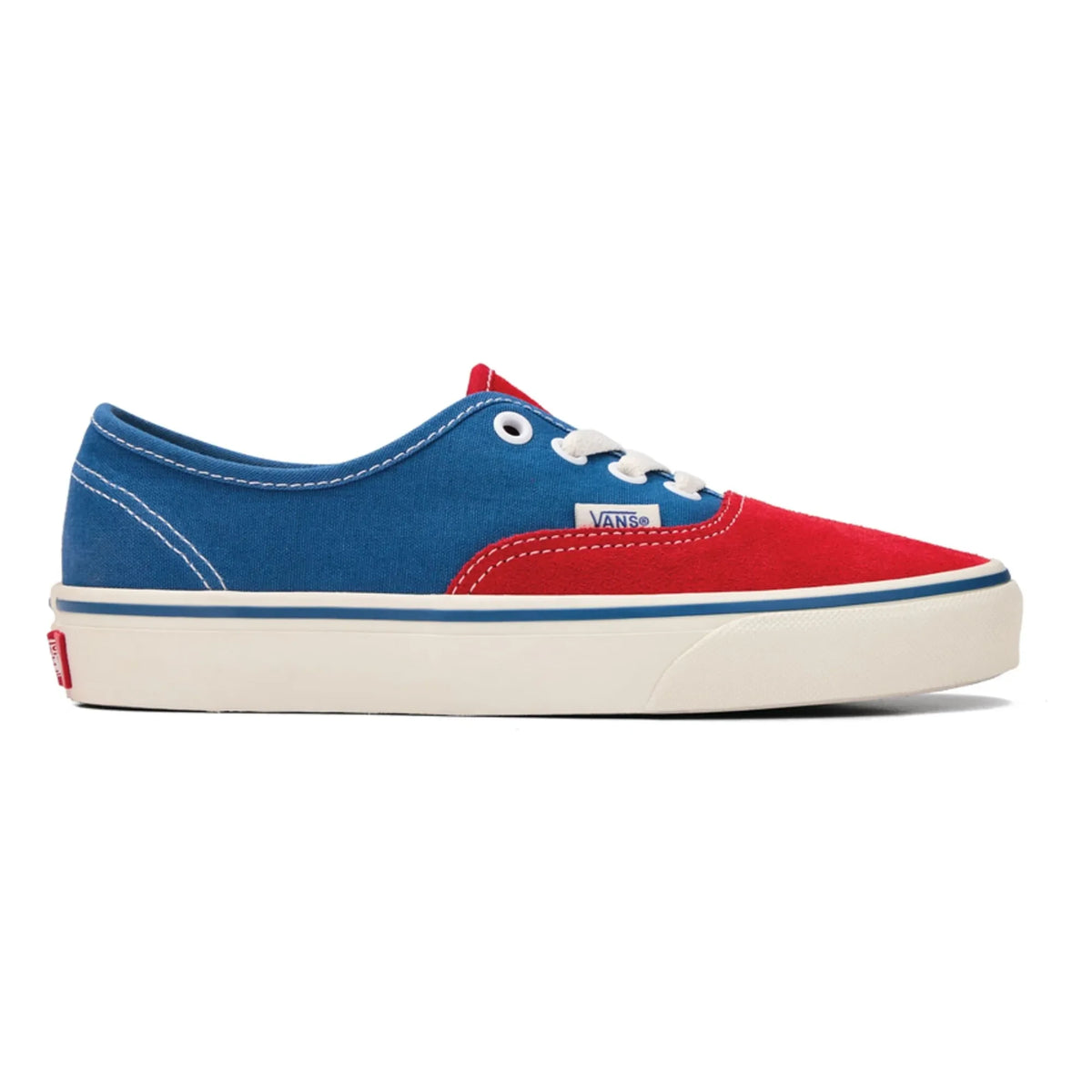 Vans - बास्केट लेस ऑथेंटिक टू-टोन | लाल