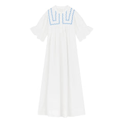 Skall Studio - Bonne Coton ड्रेस | सफेद