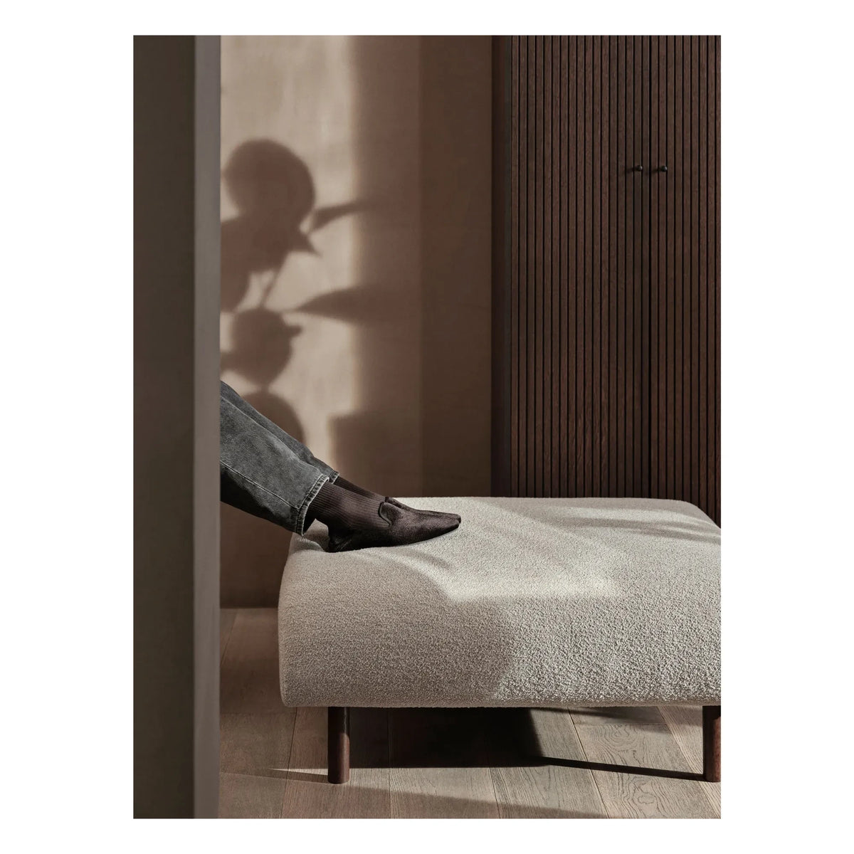 Ferm Living - Dase bukle oturma modülü ve puf | Bej