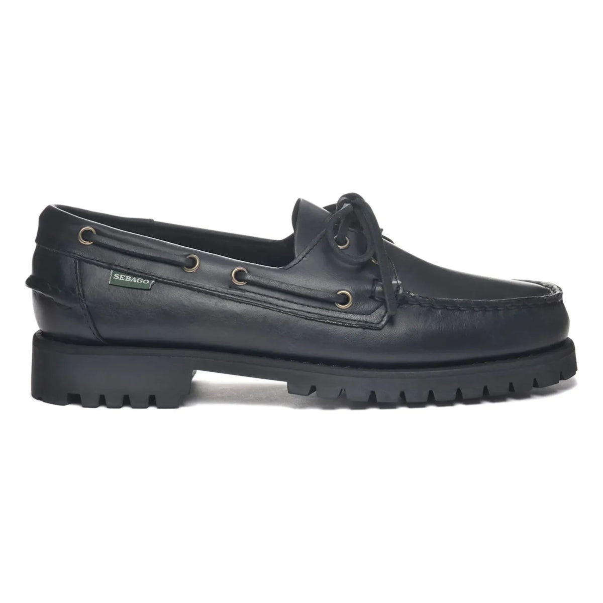 Sebago - Ranger Waxy मोकासिन | काला
